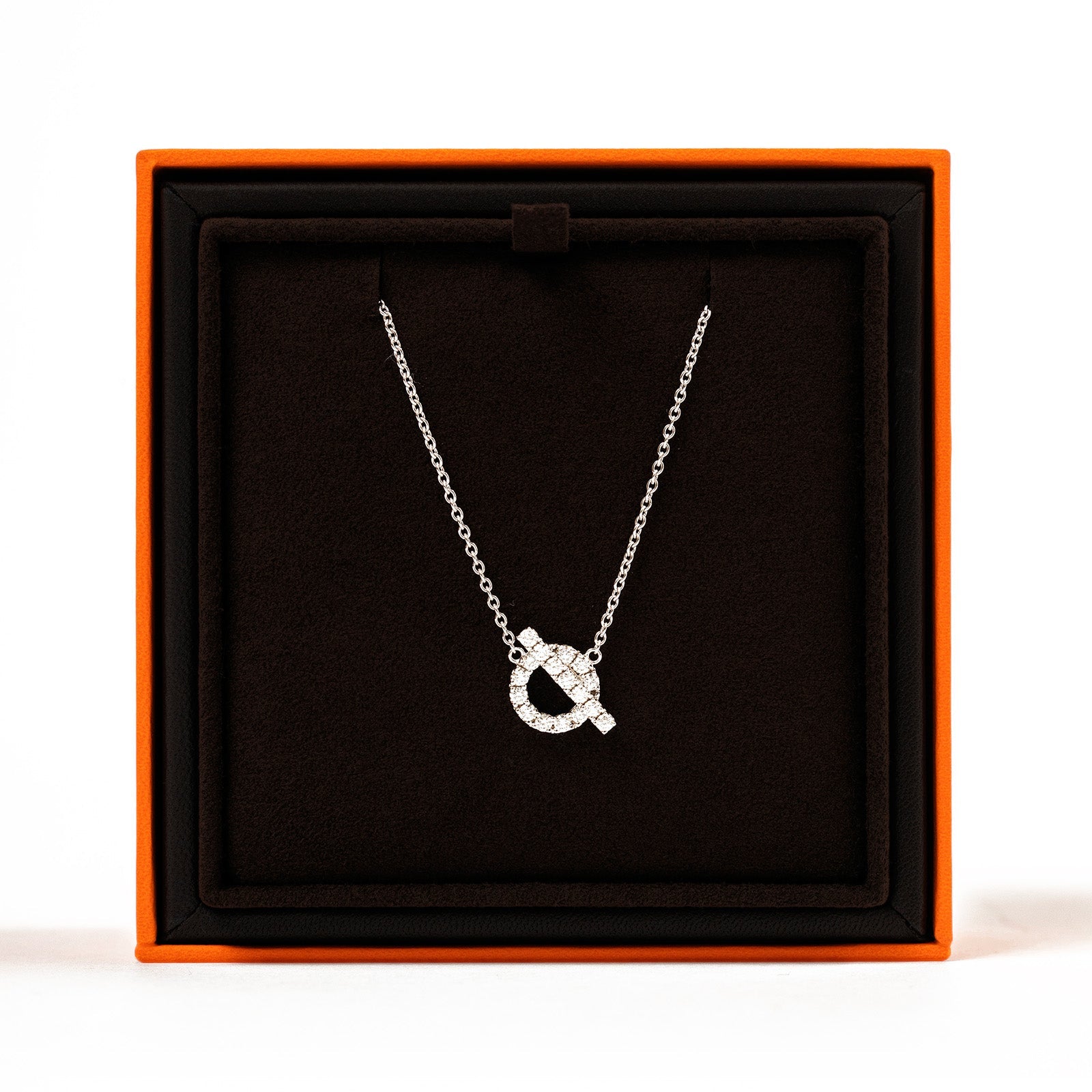 Hermès Finesse Pendant White Gold Au750