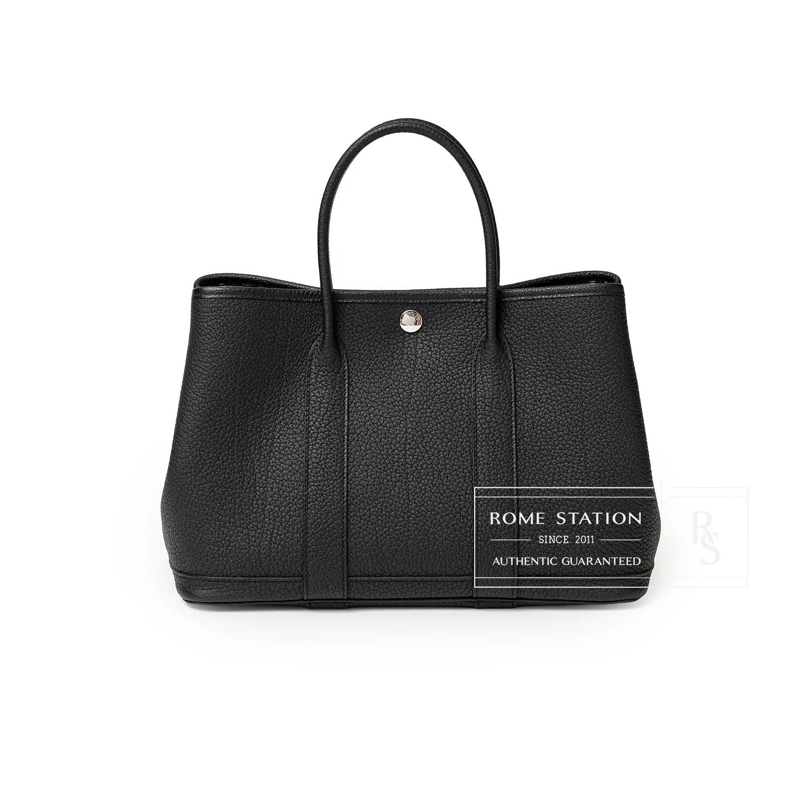 Hermès Garden Party 30 Black Negonda Palladium Hardware