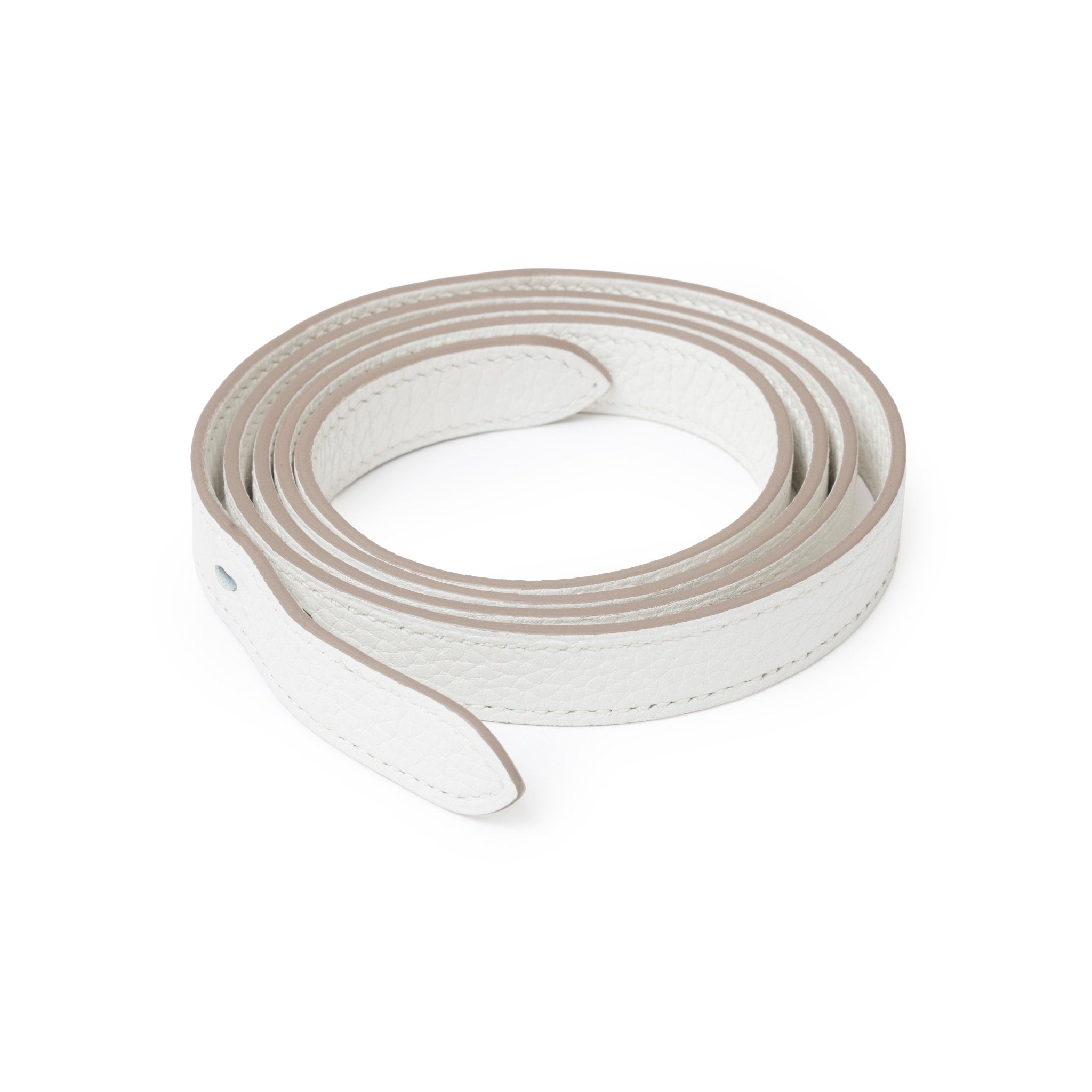 Hermès Halzan 31 White Clemence Palladium Hardware