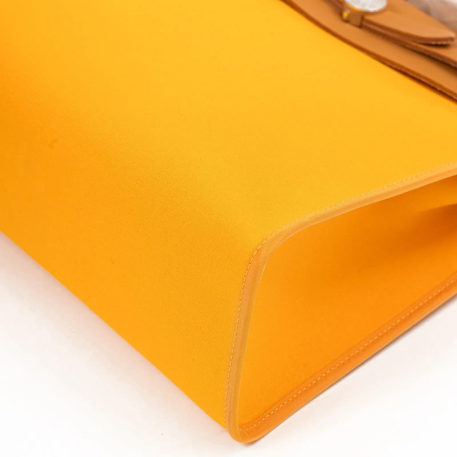 Hermès Herbag Zip 31 Jaune/Orange Natural Toile Palladium Hardware