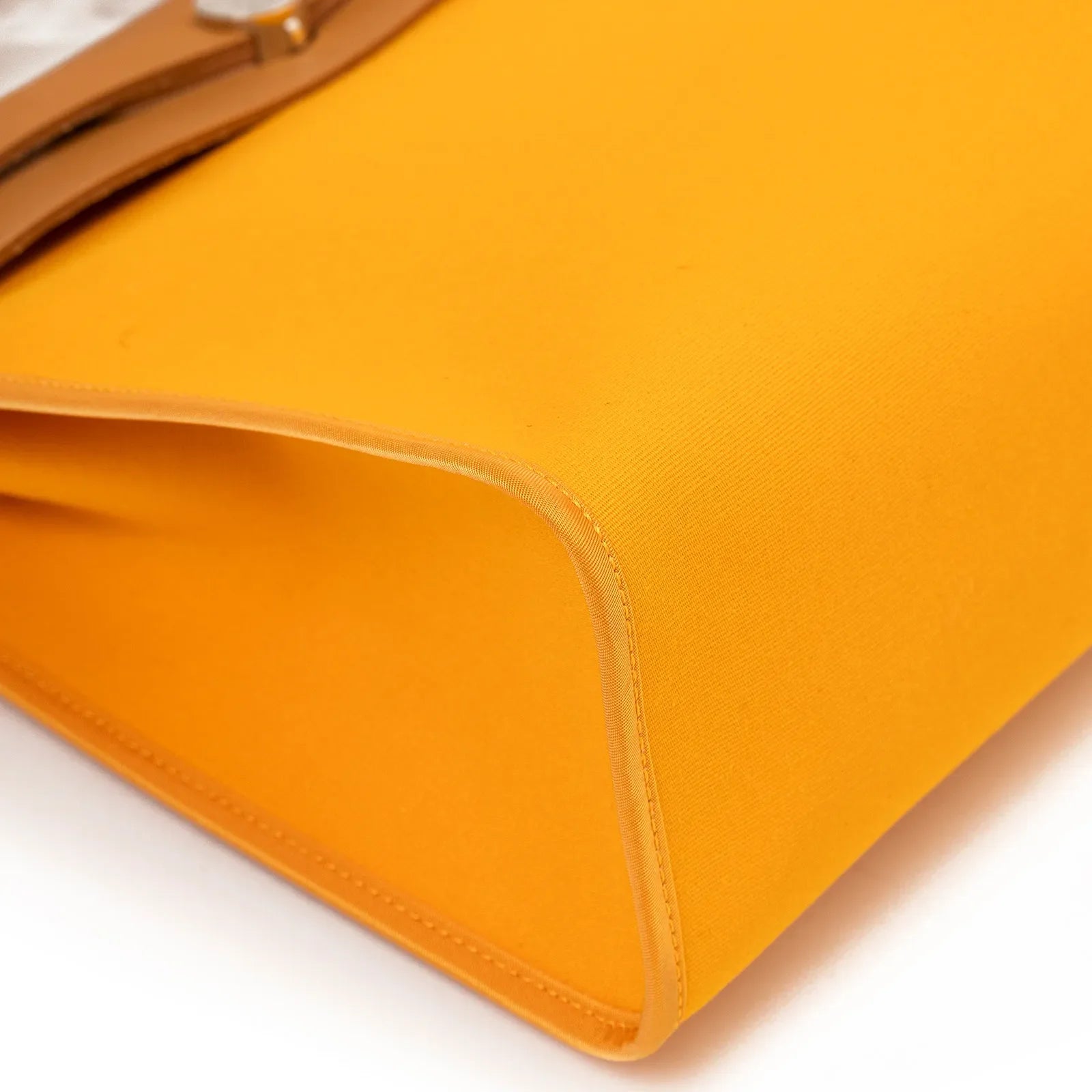 Hermès Herbag Zip 31 Jaune/Orange Natural Toile Palladium Hardware