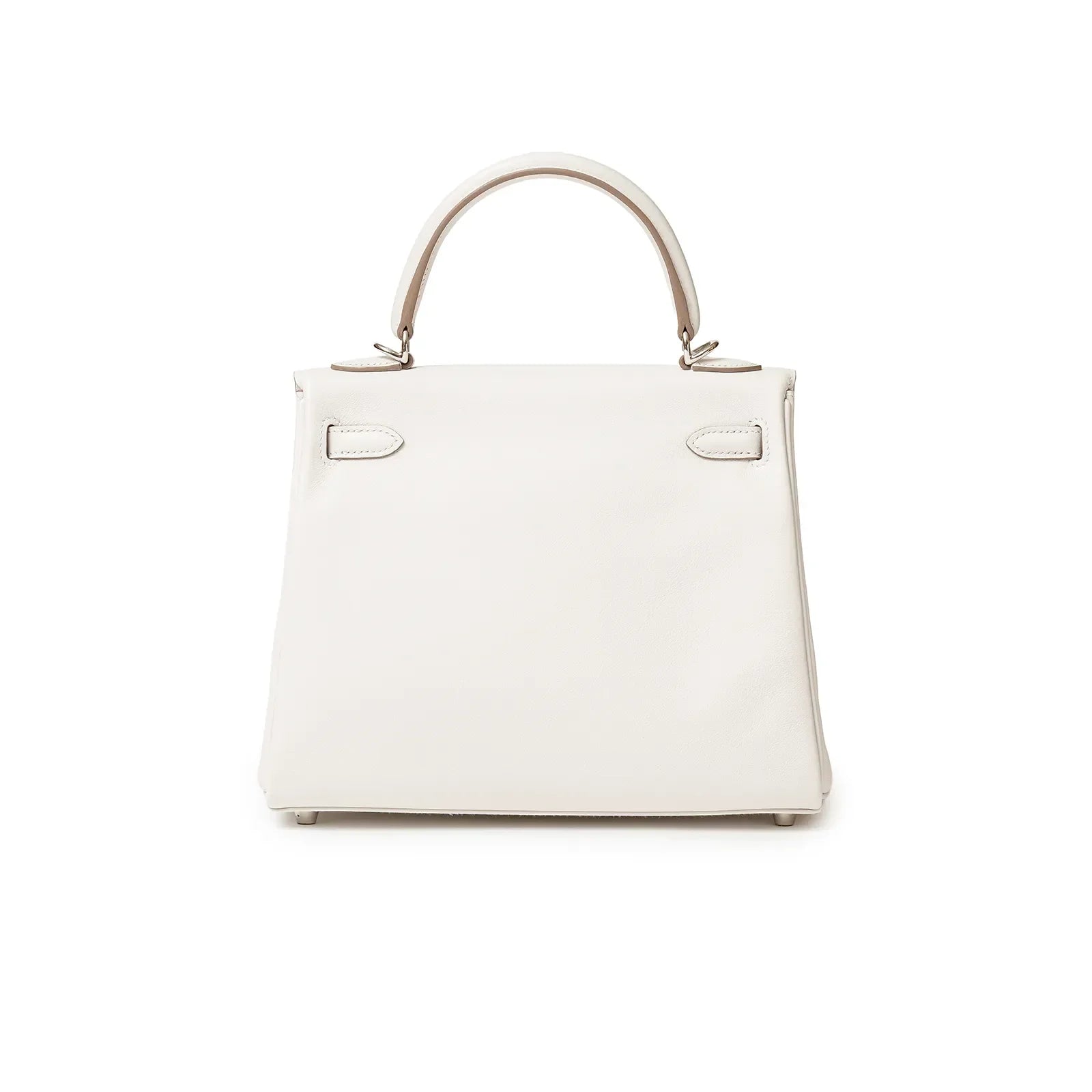 Hermès Kelly 25 Retourne Gris Pale Swift Palladium Hardware