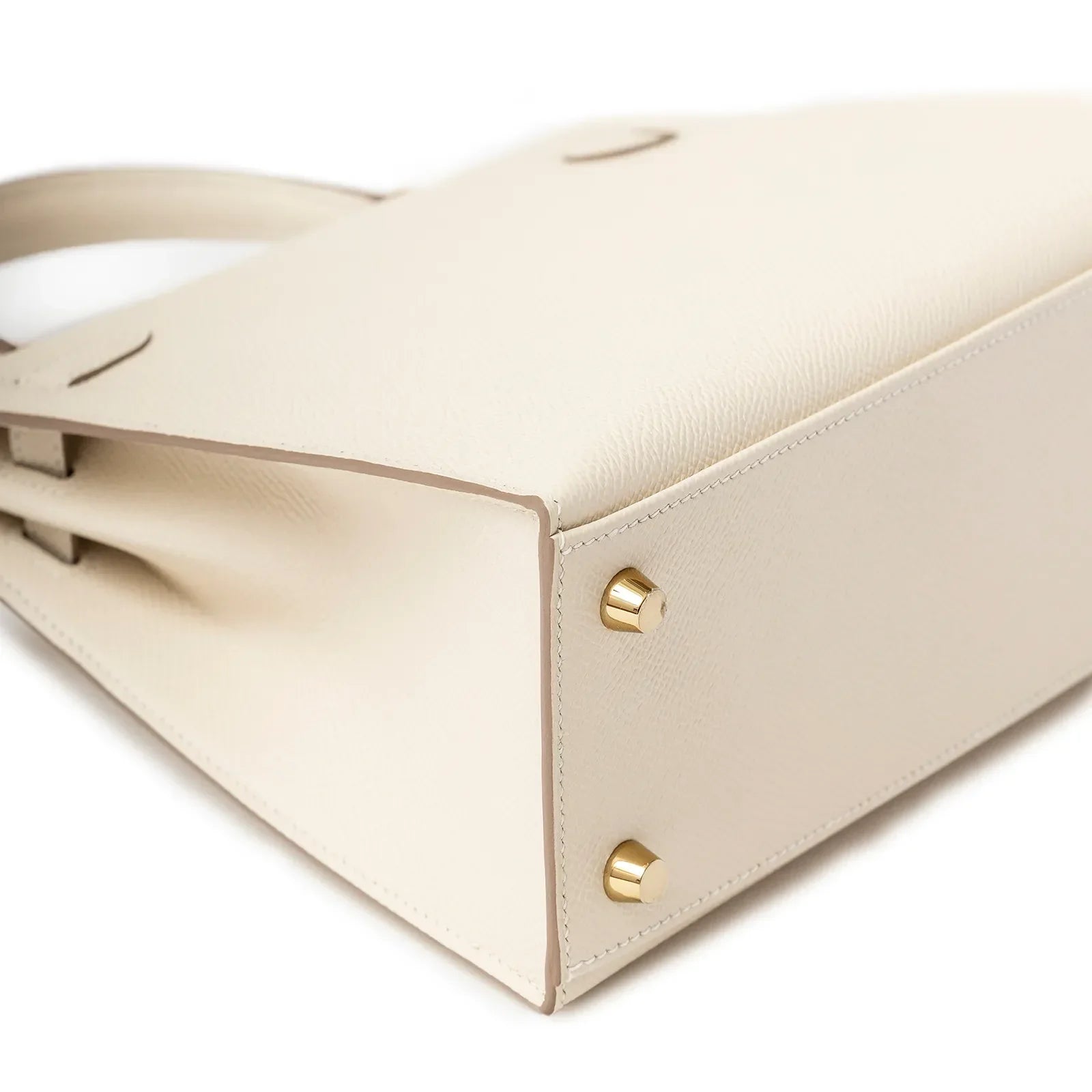 Hermès Kelly 25 Sellier Epsom Craie Gold Hardware