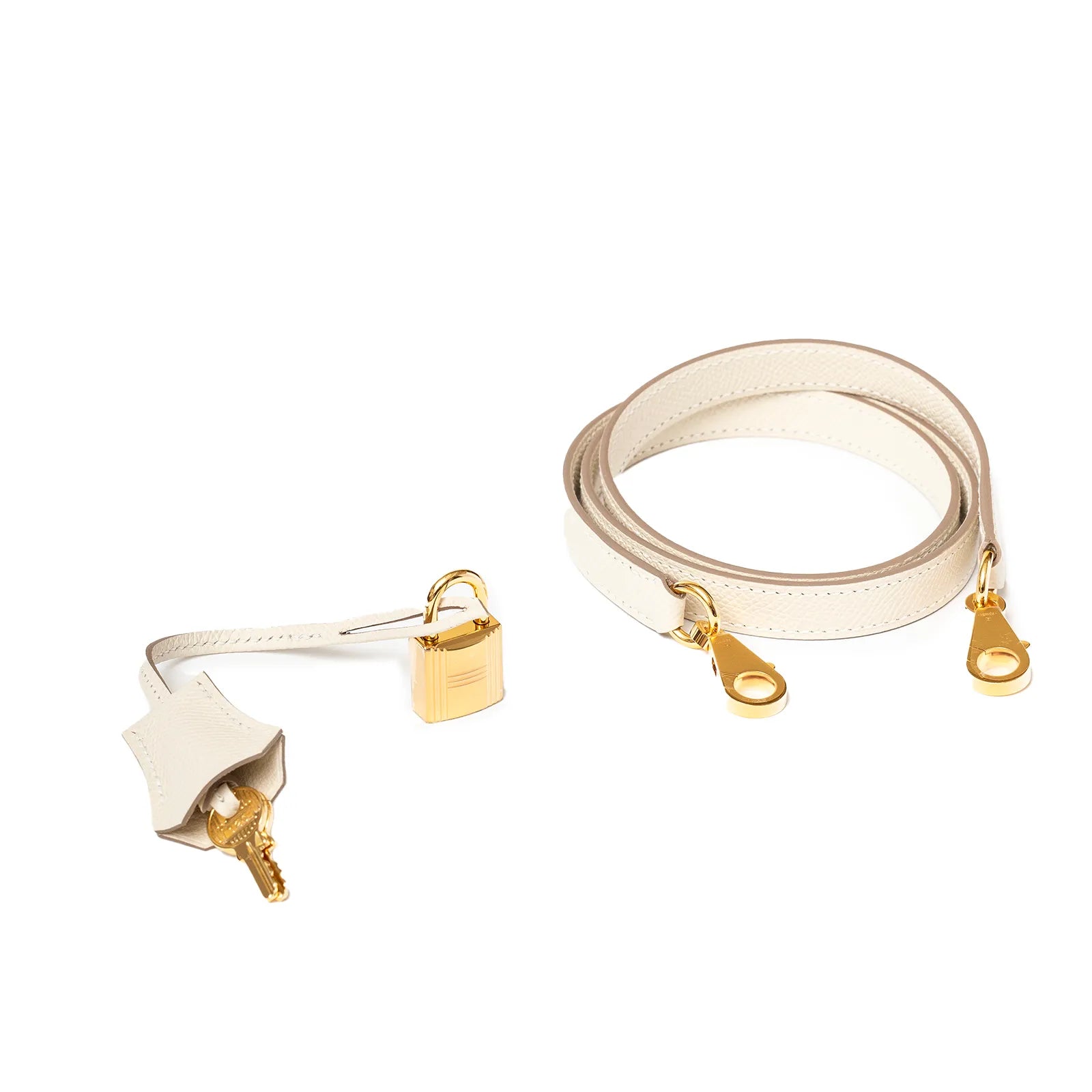 Hermès Kelly 25 Sellier Epsom Craie Gold Hardware