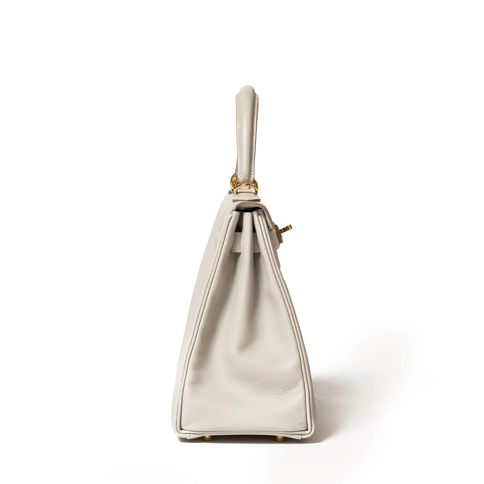 Hermès Kelly 28 Gris Perle Evercolor Gold Hardware