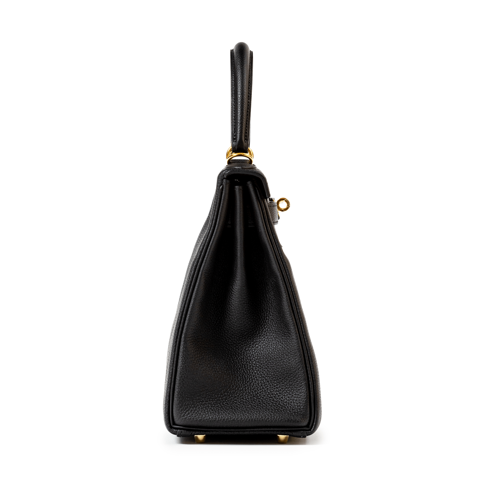 Hermès Kelly 28 Retourne Black Togo Gold Hardware