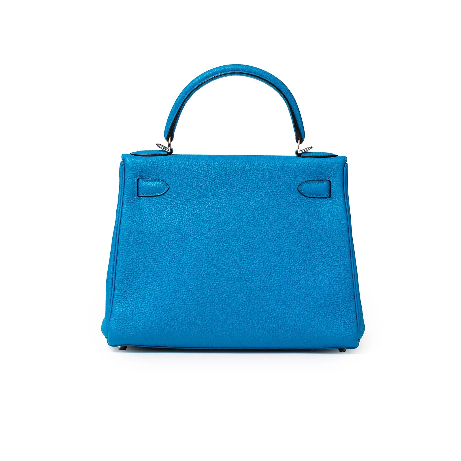 Hermès Kelly 28 Retourne Blue Zanzibar Togo Palladium Hardware
