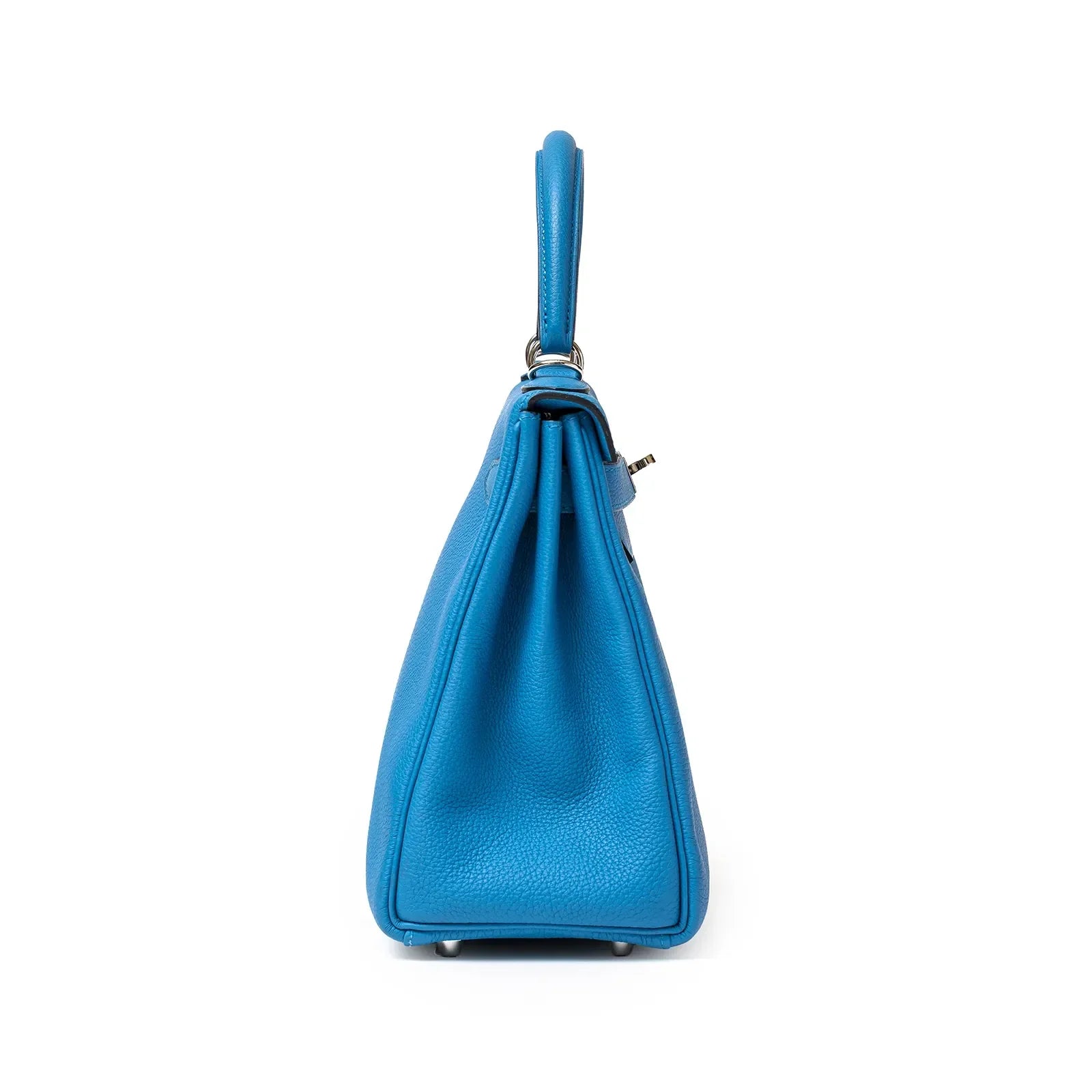 Hermès Kelly 28 Retourne Blue Zanzibar Togo Palladium Hardware