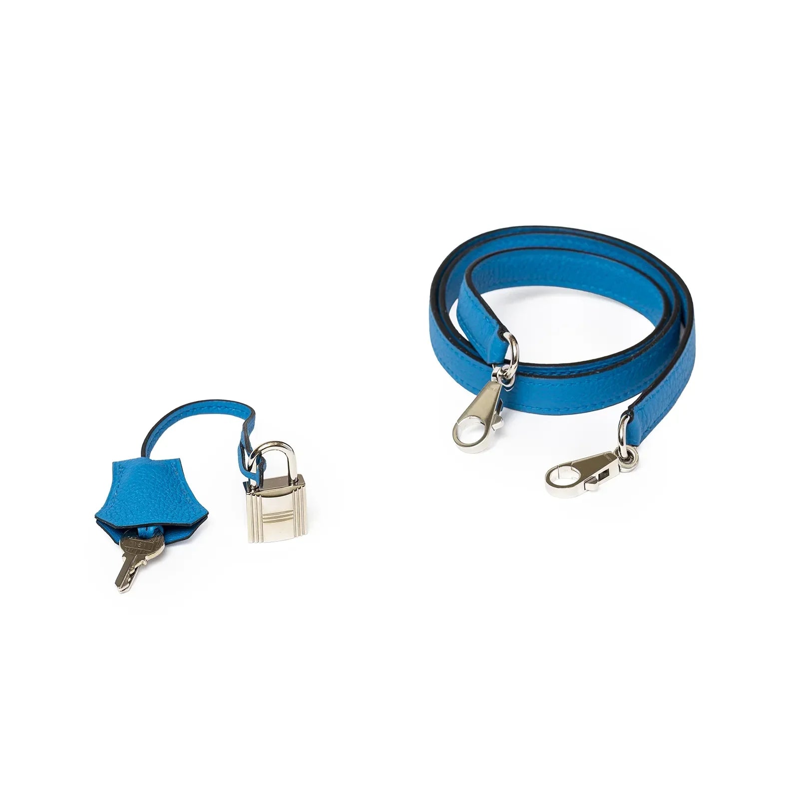 Hermès Kelly 28 Retourne Blue Zanzibar Togo Palladium Hardware