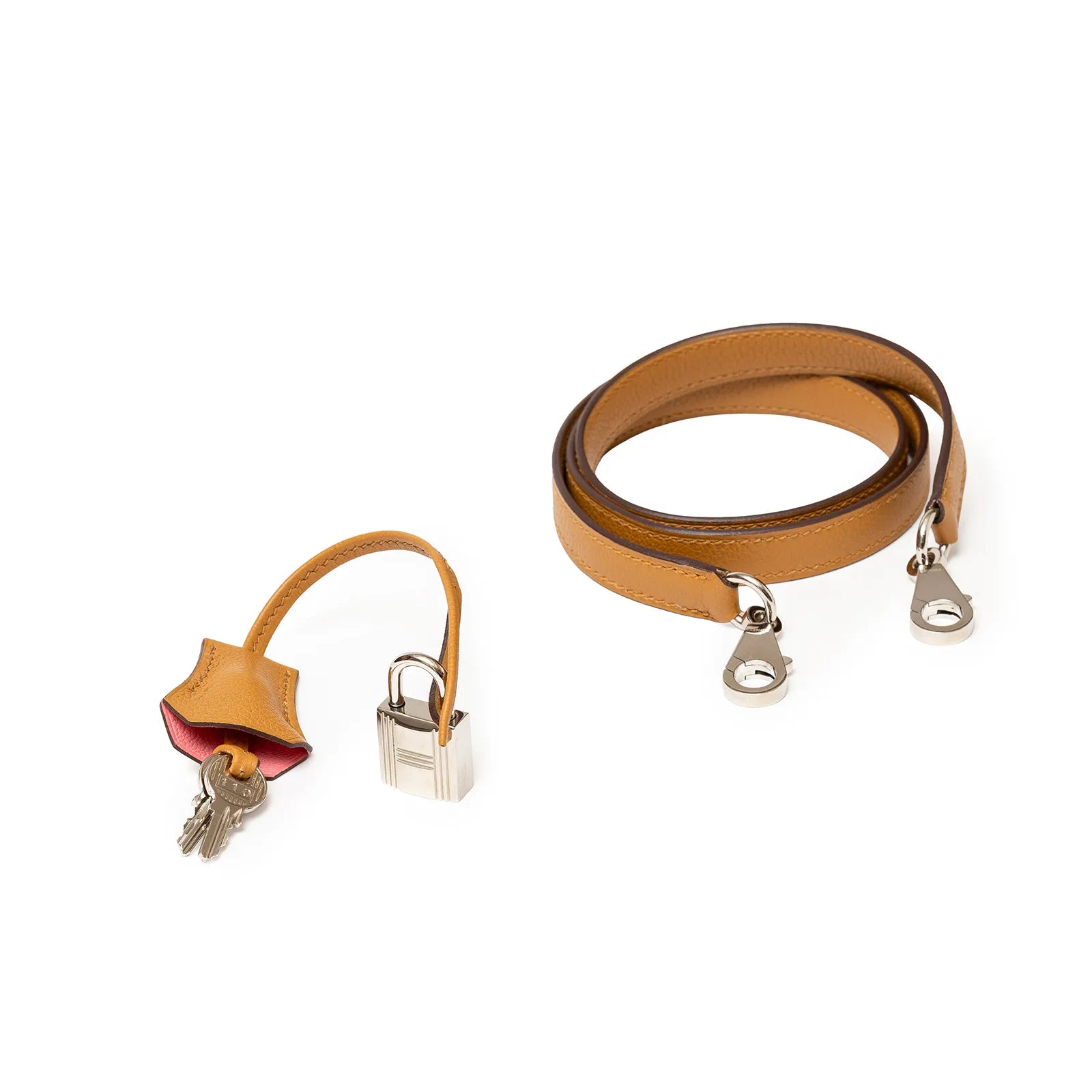 Hermès Kelly 28 Retourne Caramel/Rose D’Ete Evercolor Palladium Hardware