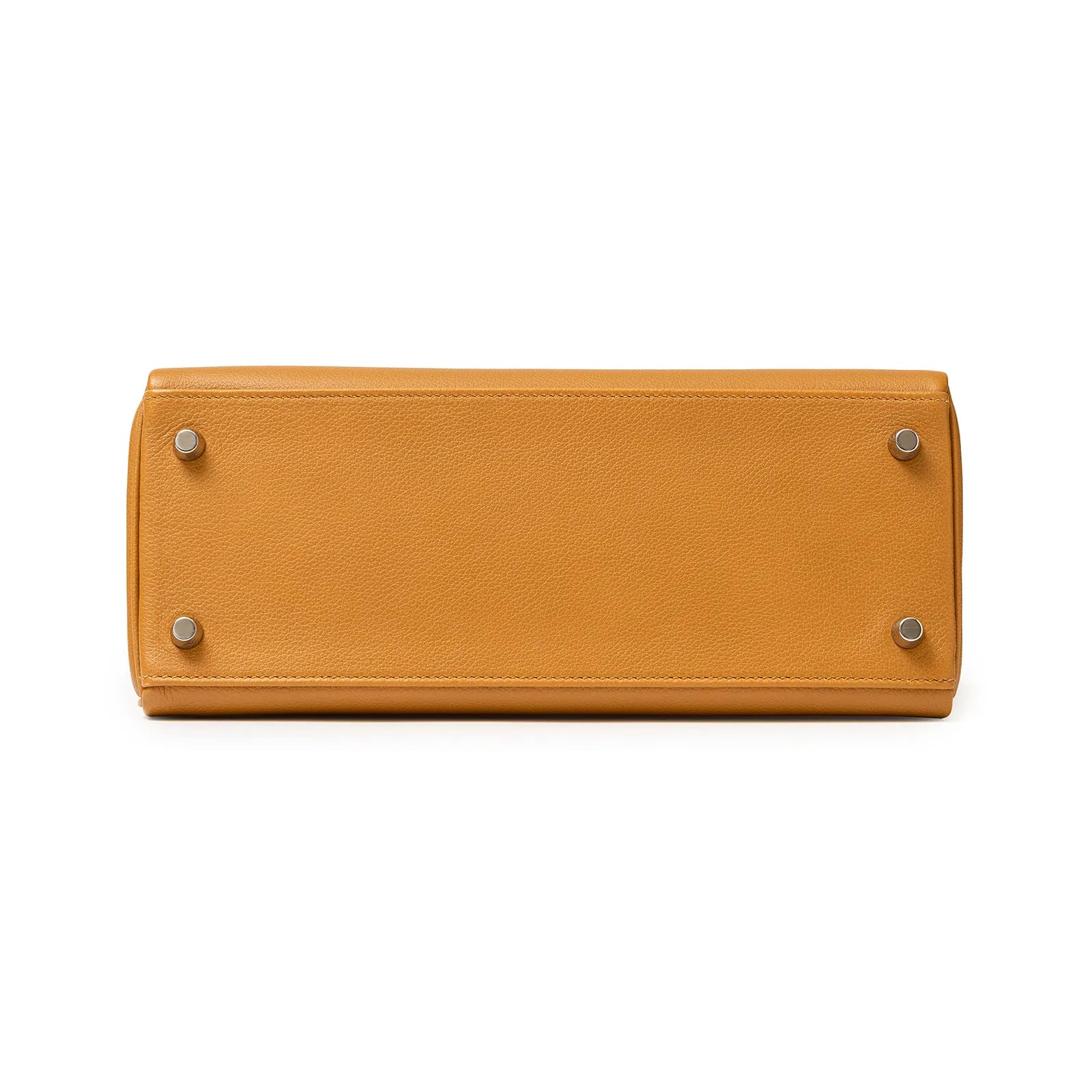 Hermès Kelly 28 Retourne Caramel/Rose D’Ete Evercolor Palladium Hardware