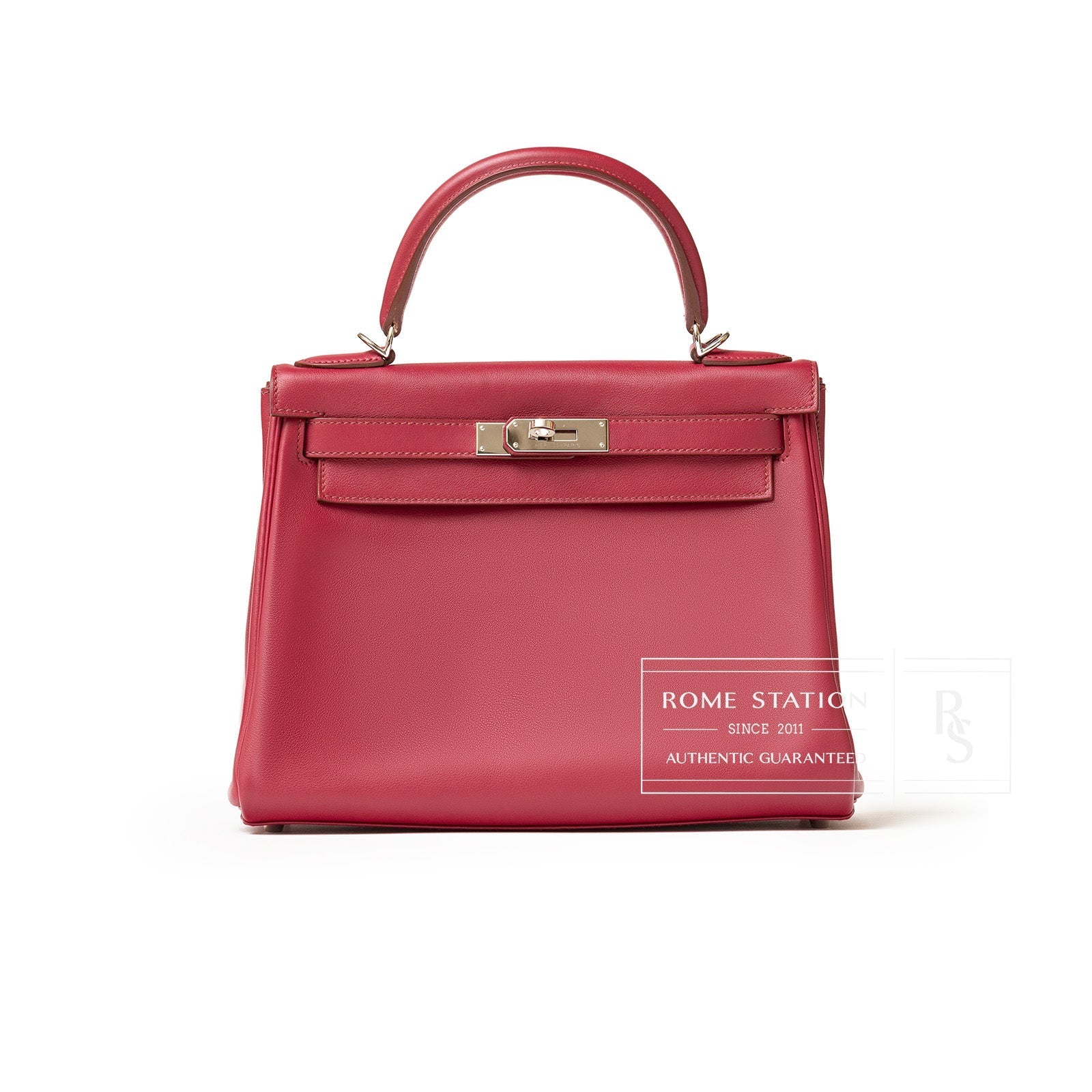 Hermès Kelly 28 Retourne Rubis Swift Palladium Hardware