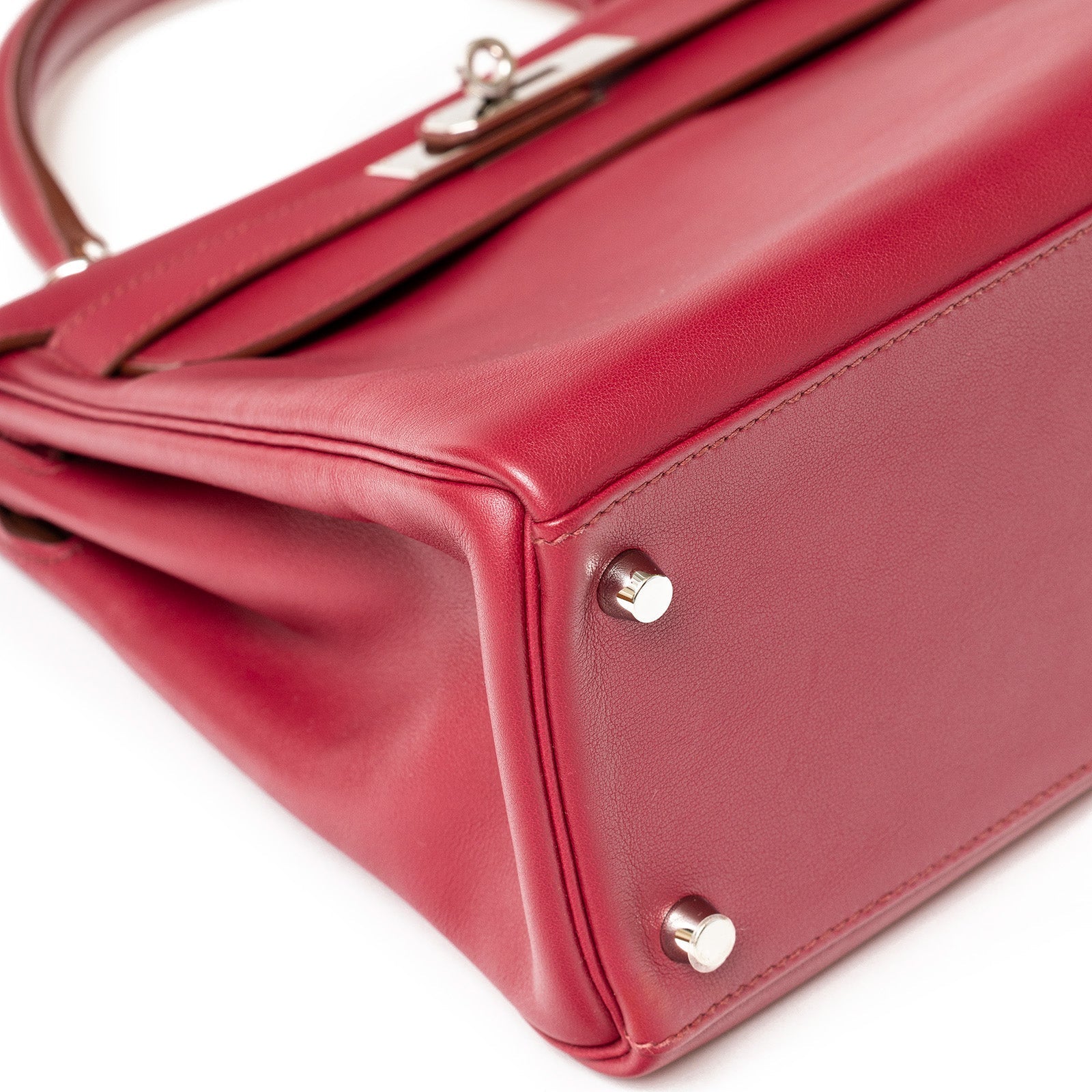 Hermès Kelly 28 Retourne Rubis Swift Palladium Hardware