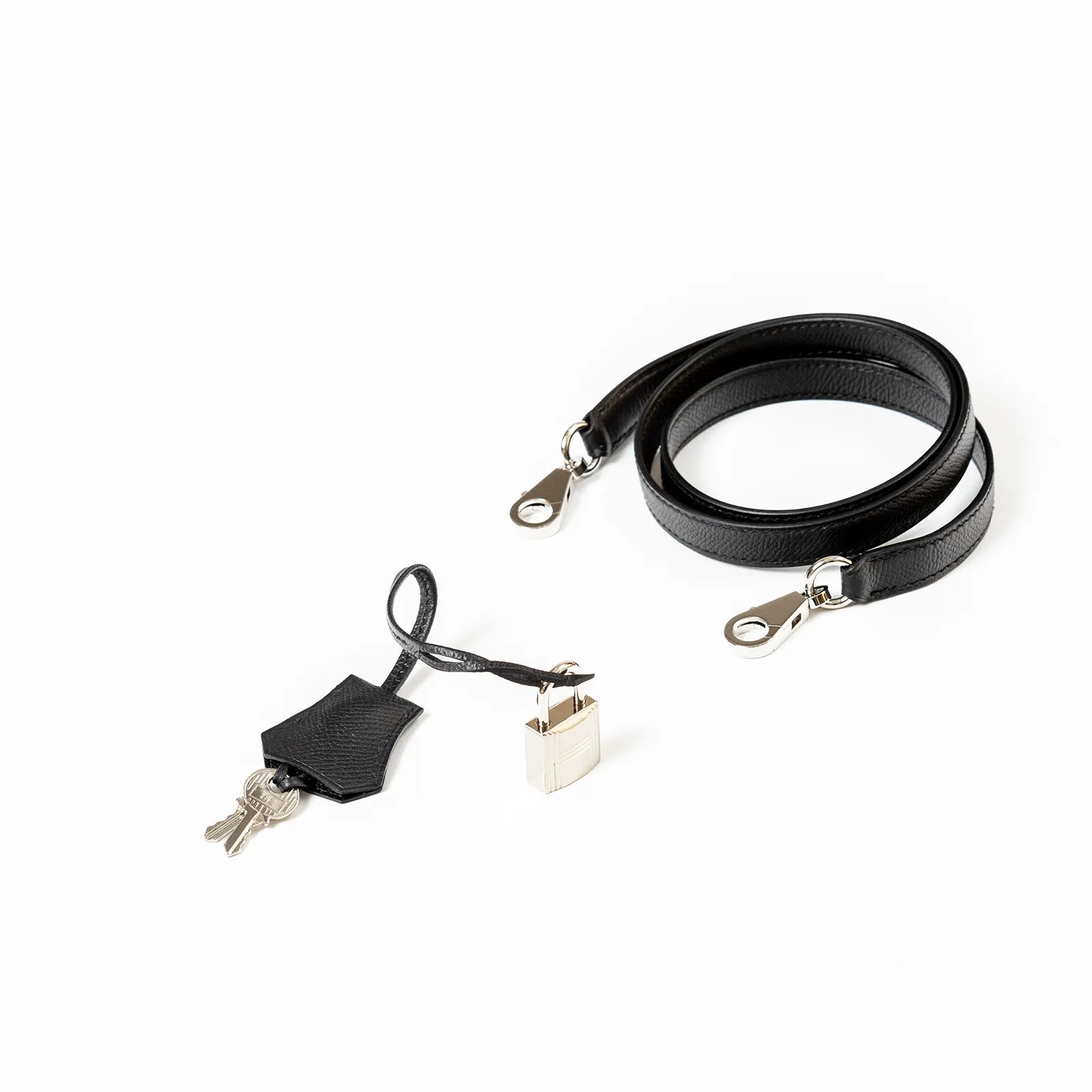 Hermès Kelly 28 Sellier Black Epsom Palladium Hardware