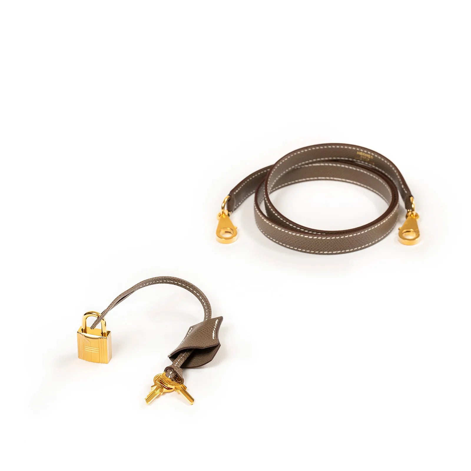 Hermès Kelly 28 Sellier Etoupe Epsom Gold Hardware