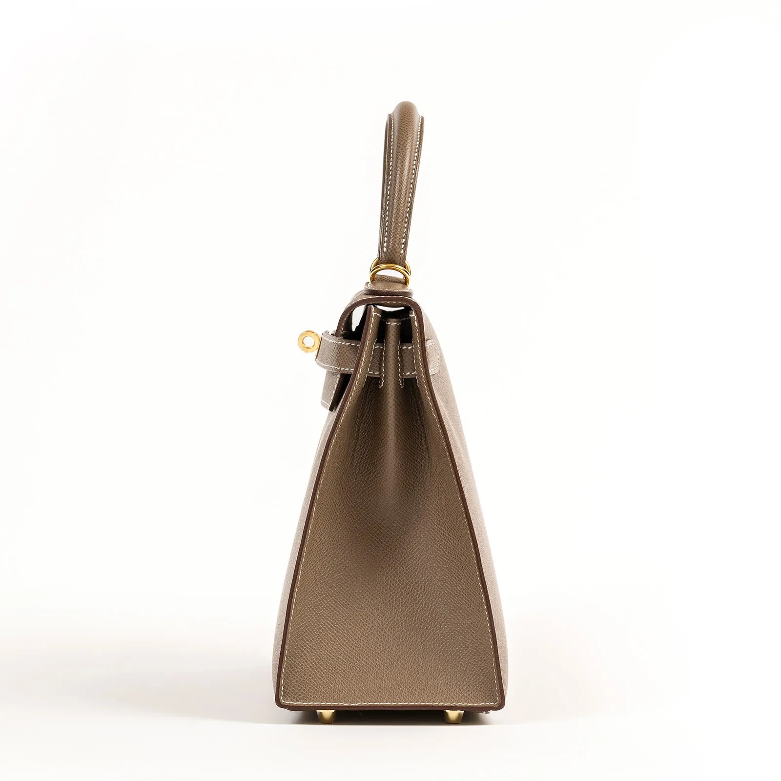 Hermès Kelly 28 Sellier Etoupe Epsom Gold Hardware