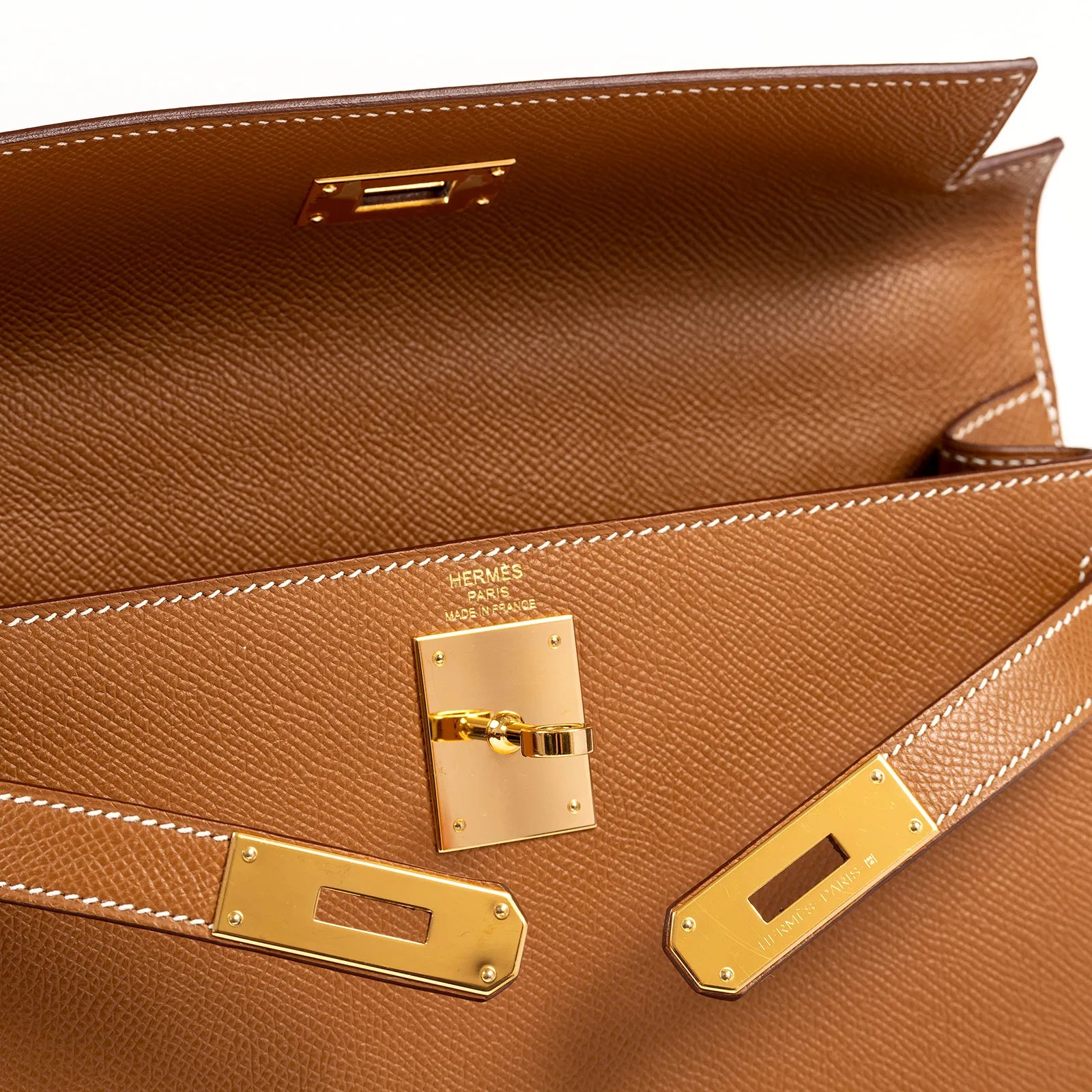 Hermès Kelly 28 Sellier Gold Epsom Gold Hardware