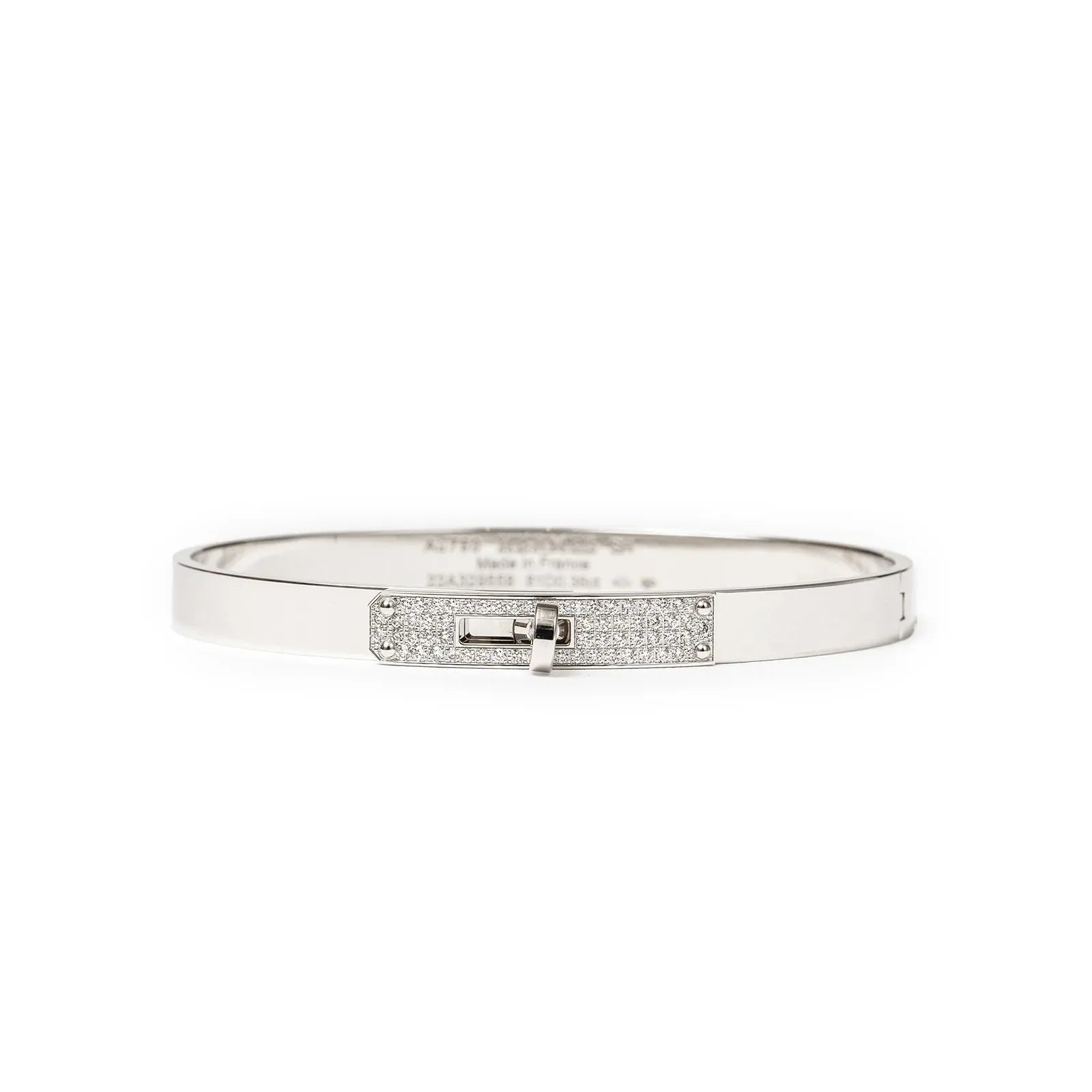 Hermès Kelly Bracelet PM White Gold/Diamond SH 0.36CT - White Gold