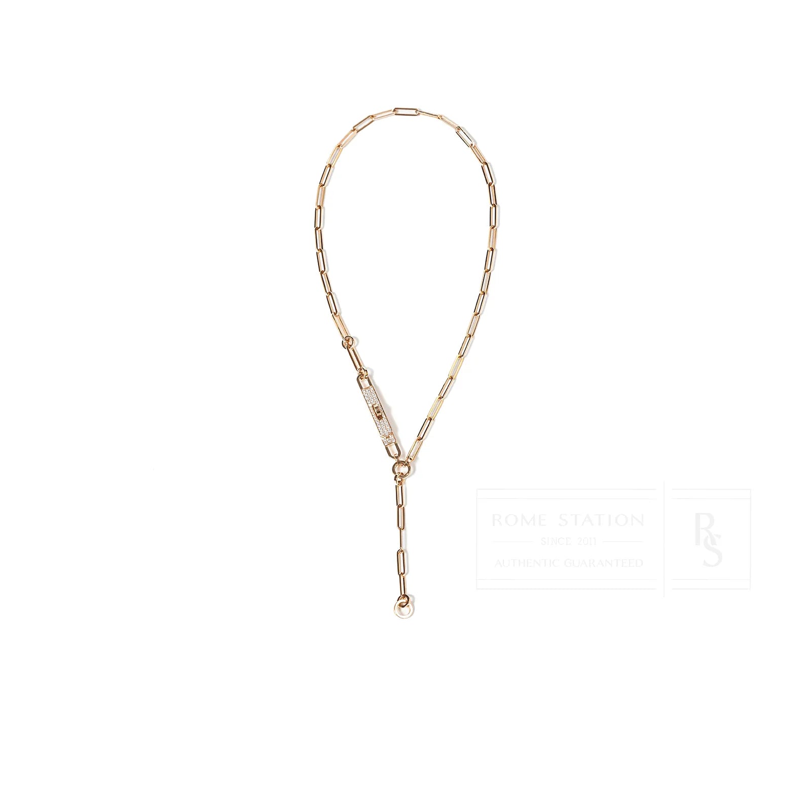 Hermès Kelly Chaine Necklace Rose Gold