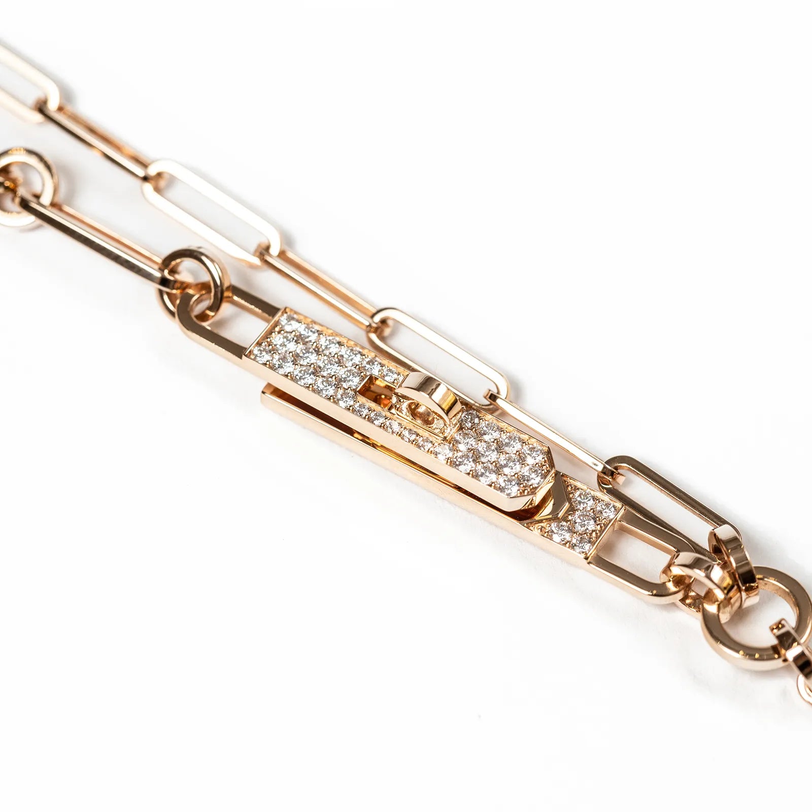 Hermès Kelly Chaine Necklace Rose Gold