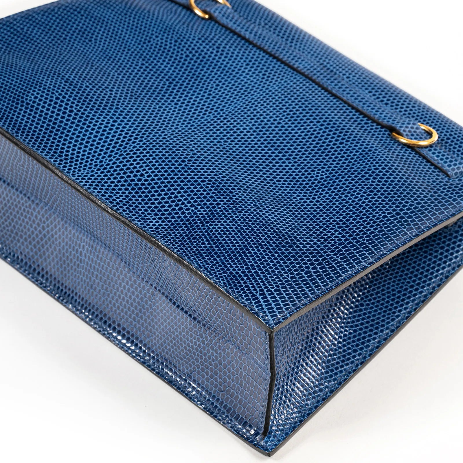 Hermès Kelly Danse Blue Saphir Lizard Varanus Niloticus Gold Hardware