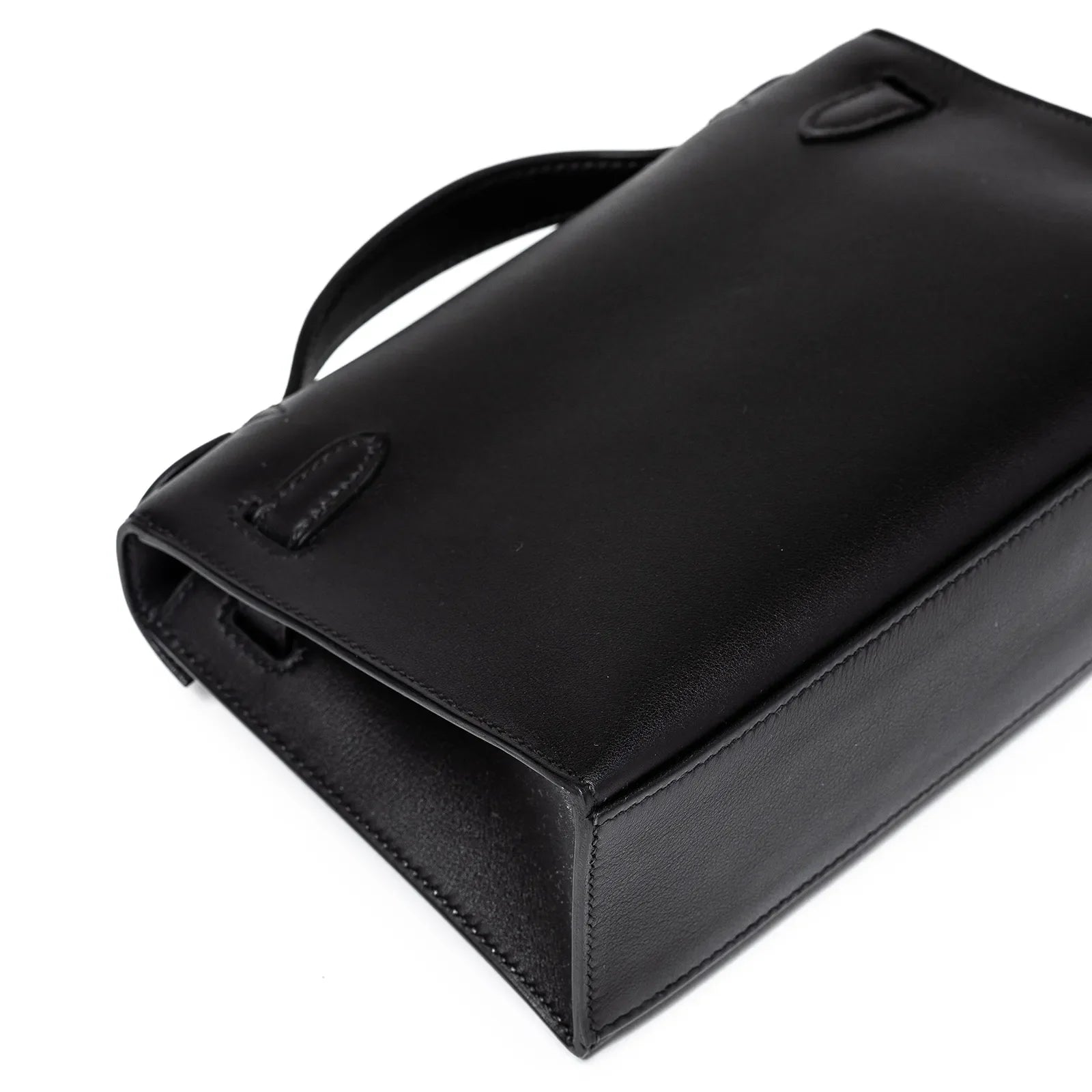 Hermès Kelly Pochette Black Swift Gold Hardware