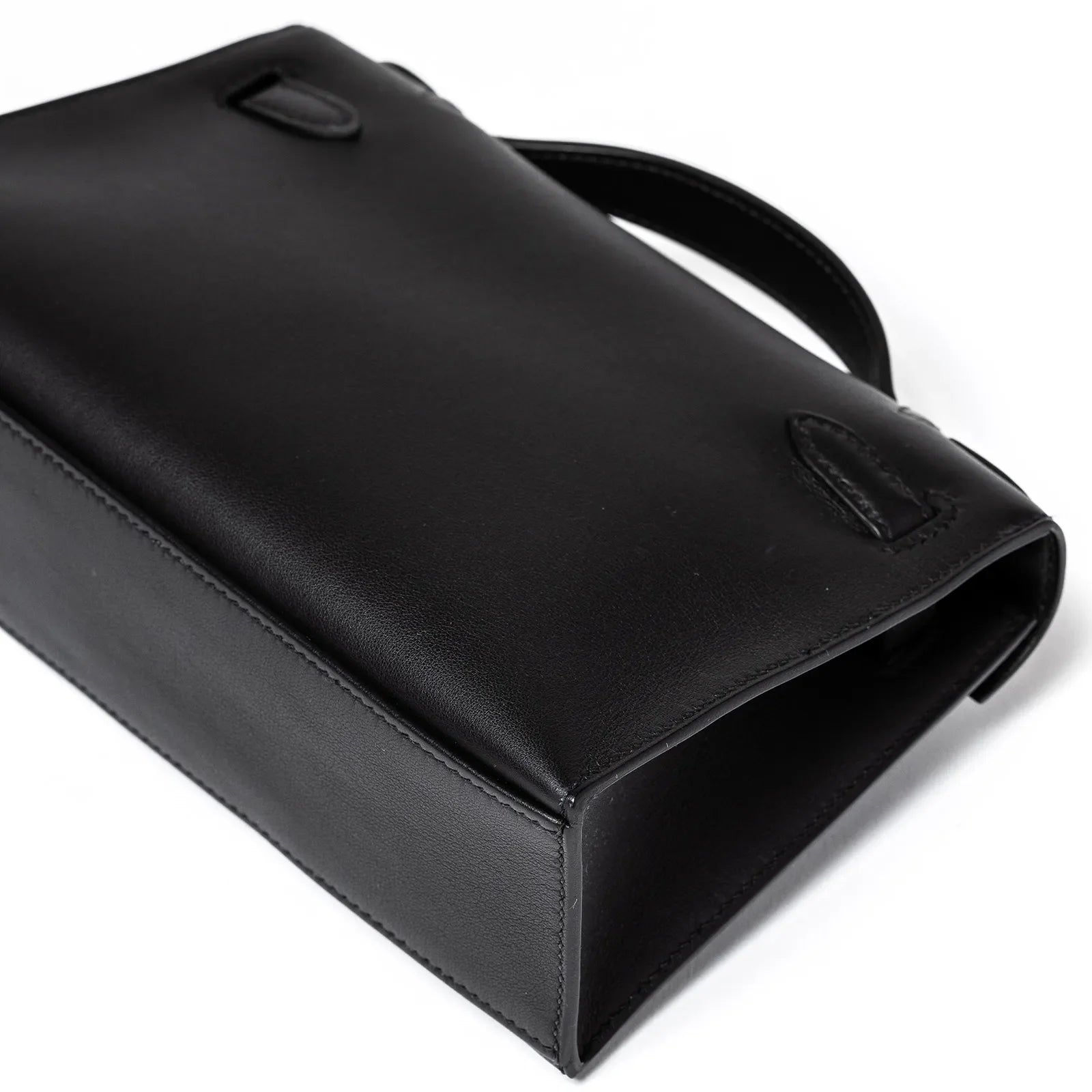 Hermès Kelly Pochette Black Swift Gold Hardware