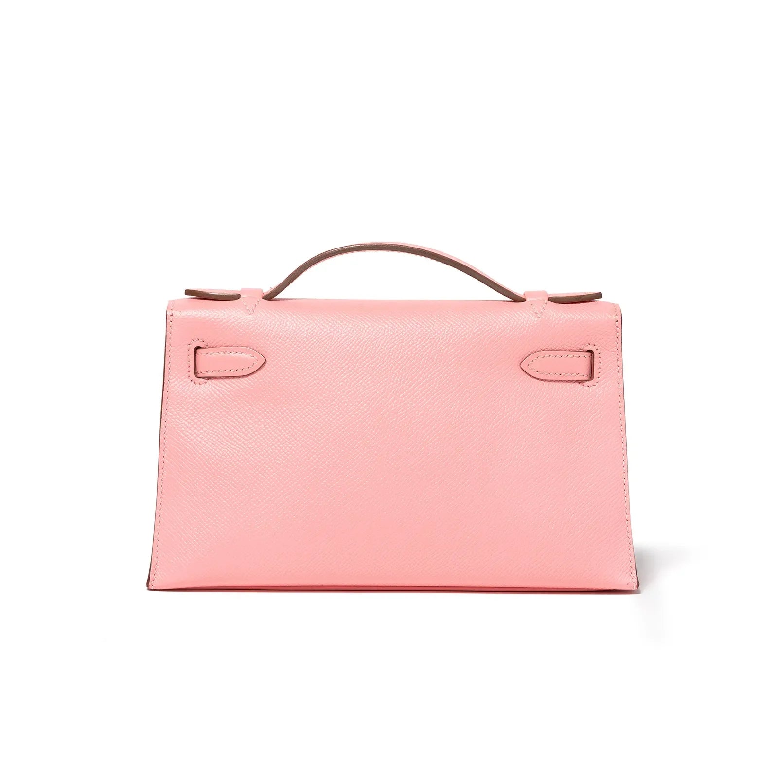 Hermès Kelly Pochette Rose Confetti Epsom Palladium Hardware