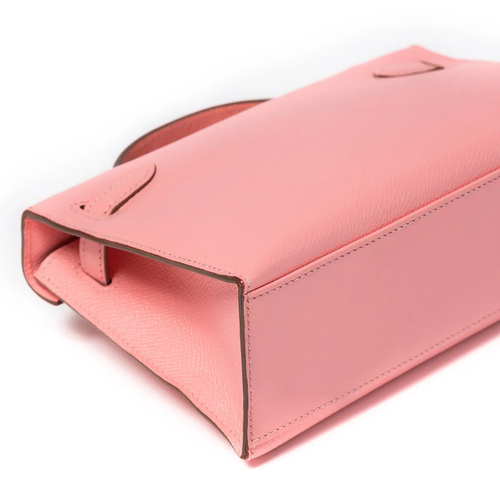 Hermès Kelly Pochette Rose Confetti Epsom Palladium Hardware