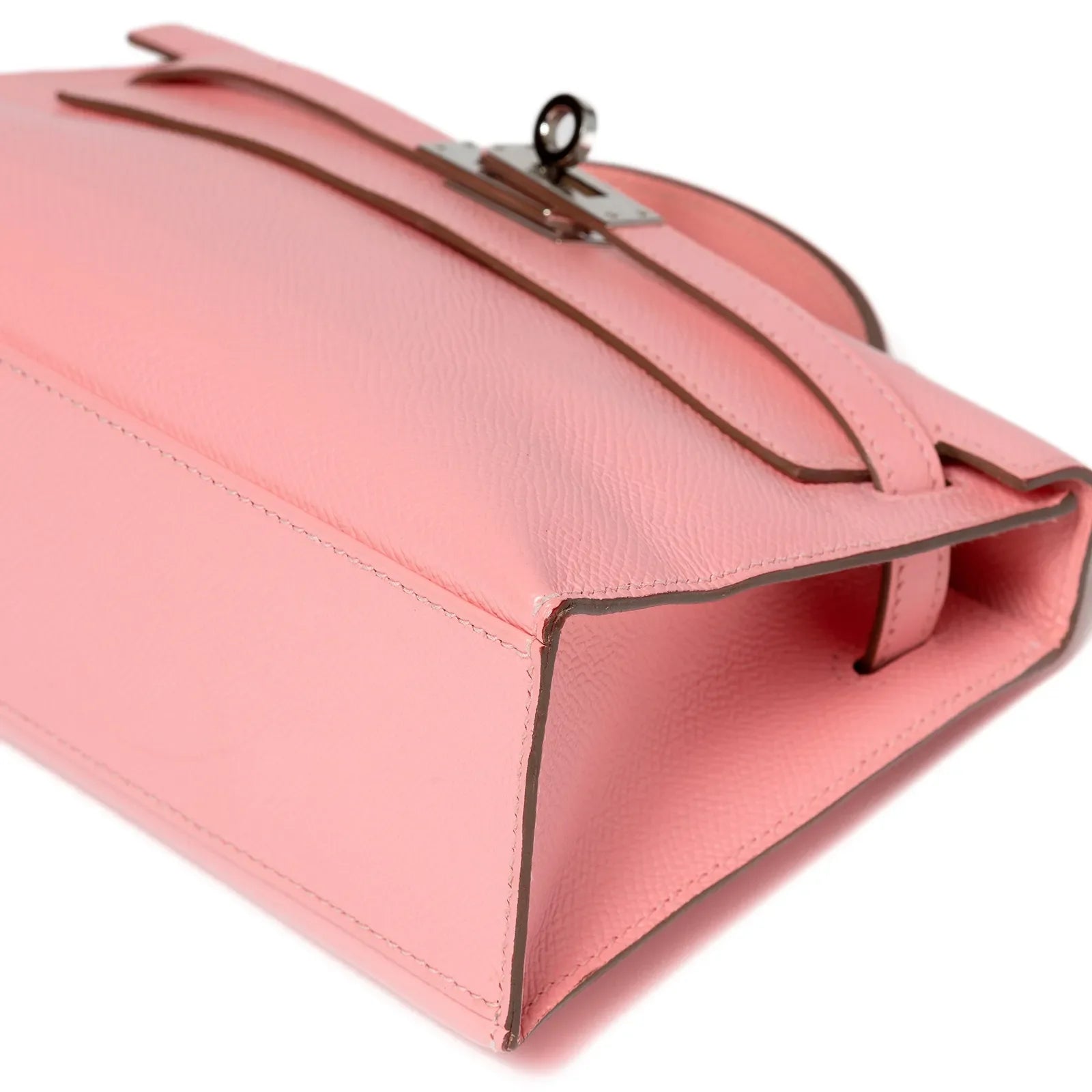 Hermès Kelly Pochette Rose Confetti Epsom Palladium Hardware