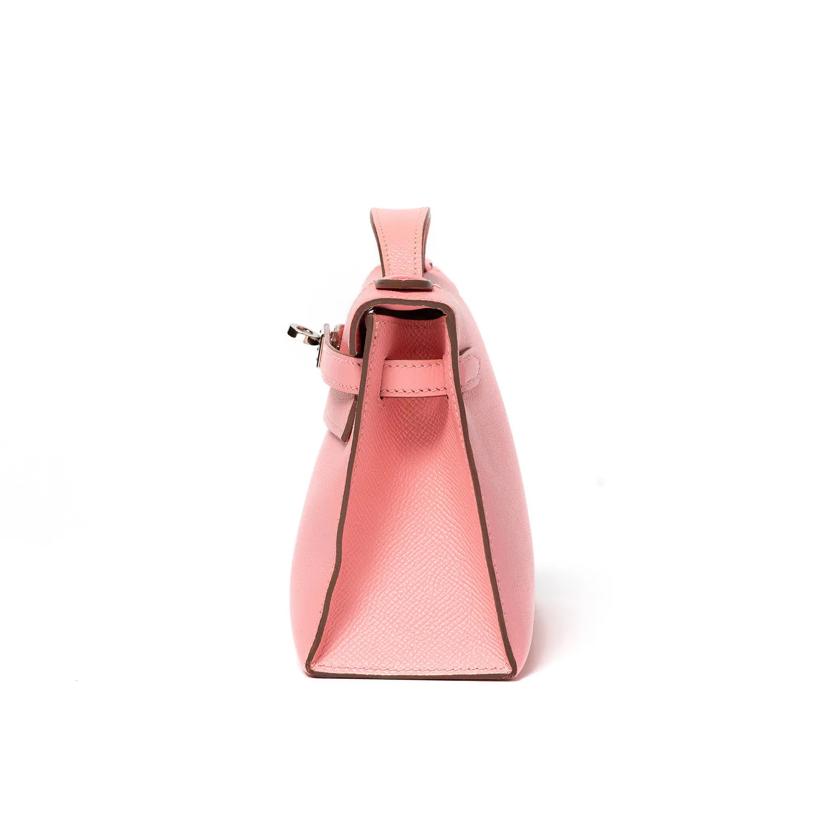 Hermès Kelly Pochette Rose Confetti Epsom Palladium Hardware