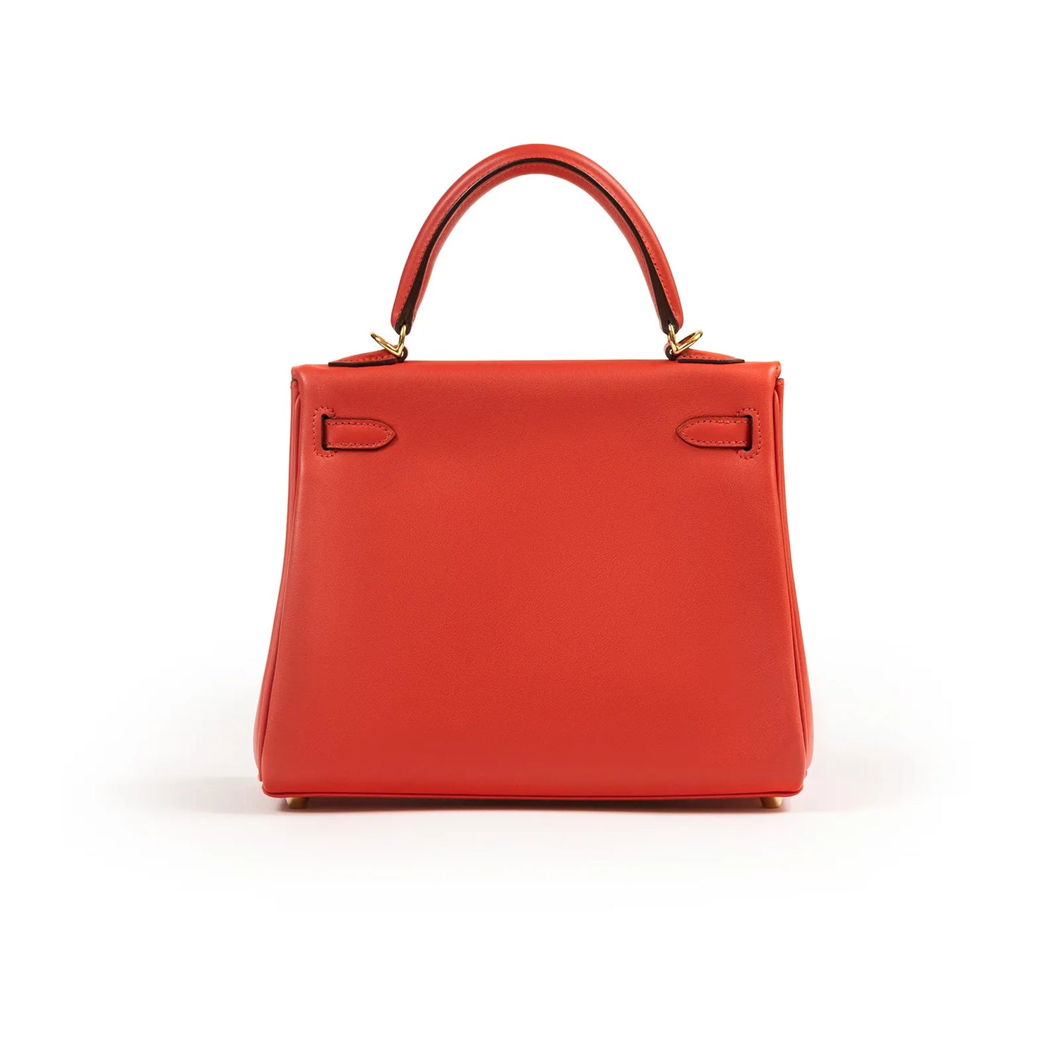 Hermès Kelly 25 Retourne Rouge Swift Gold Hardware