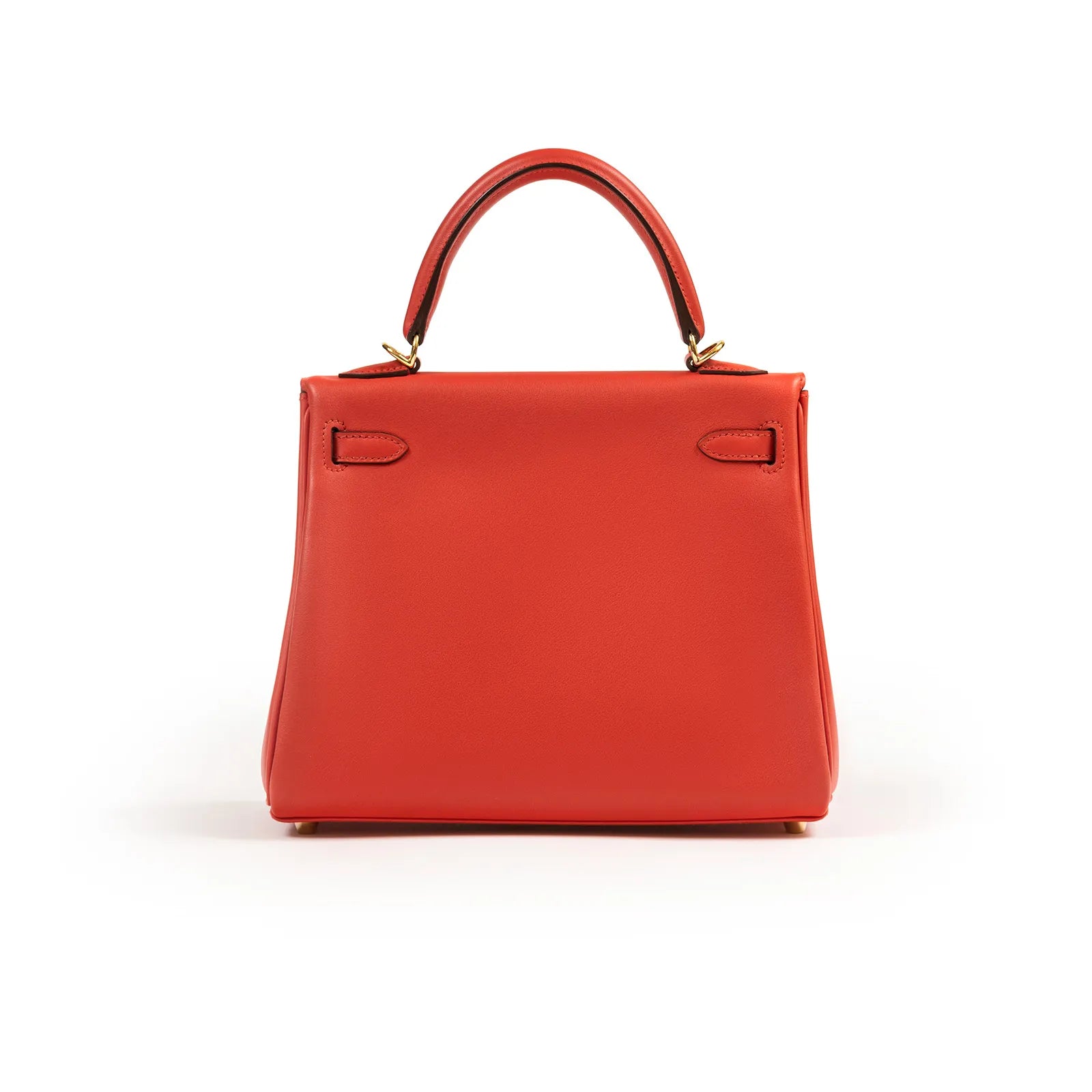 Hermès Kelly 25 Retourne Rouge Swift Gold Hardware