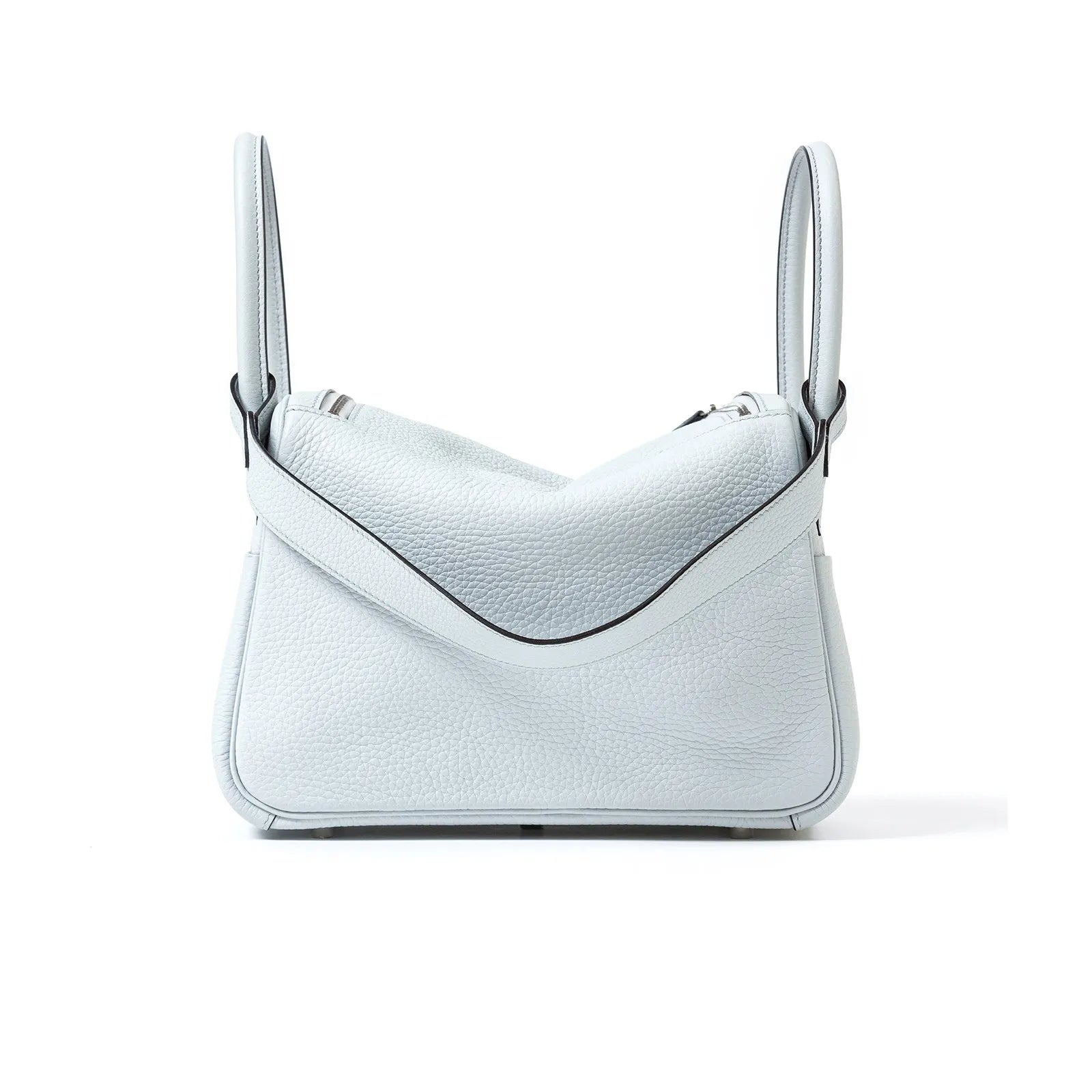 Hermès Lindy 26 Blue Pale Clemence Palladium Hardware