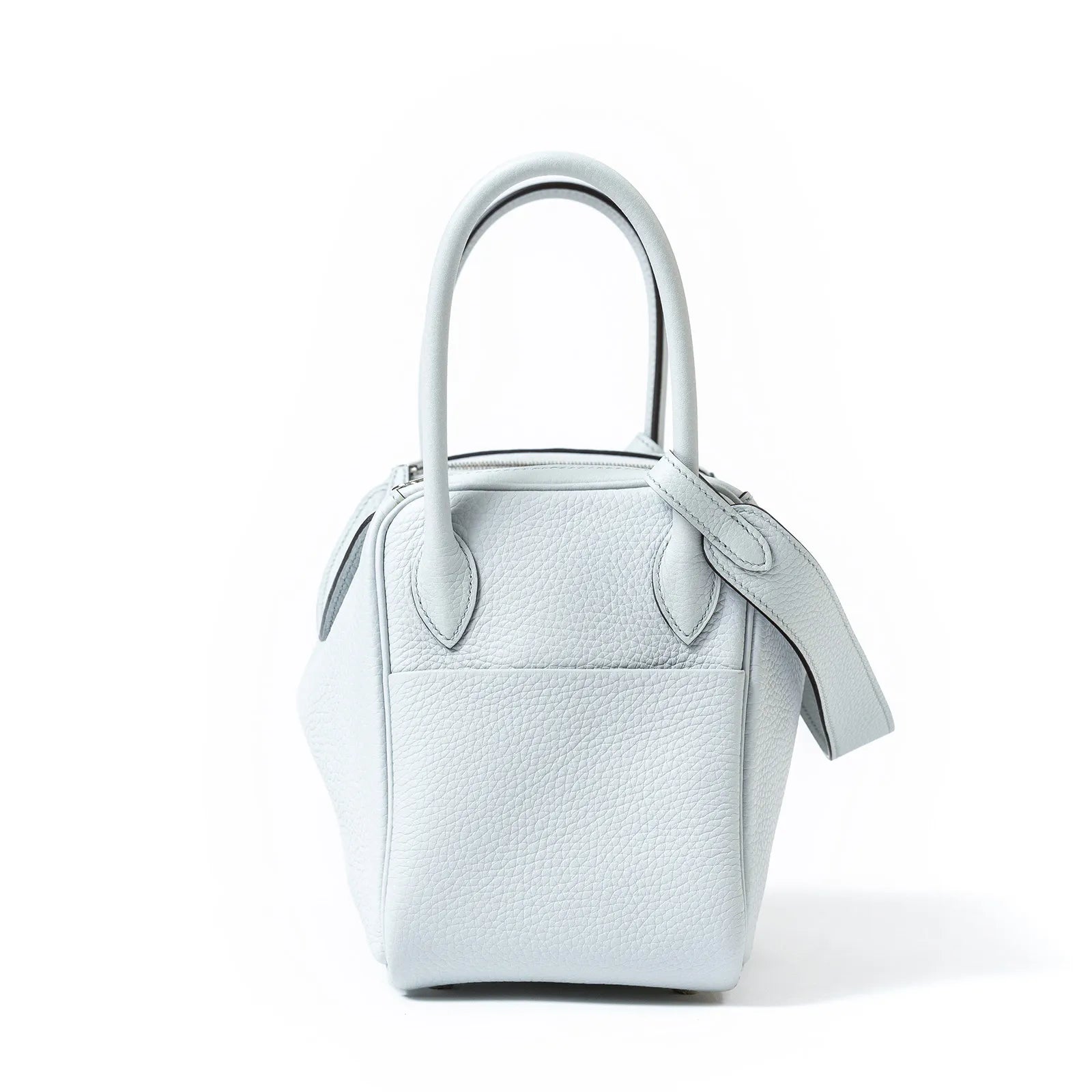 Hermès Lindy 26 Blue Pale Clemence Palladium Hardware