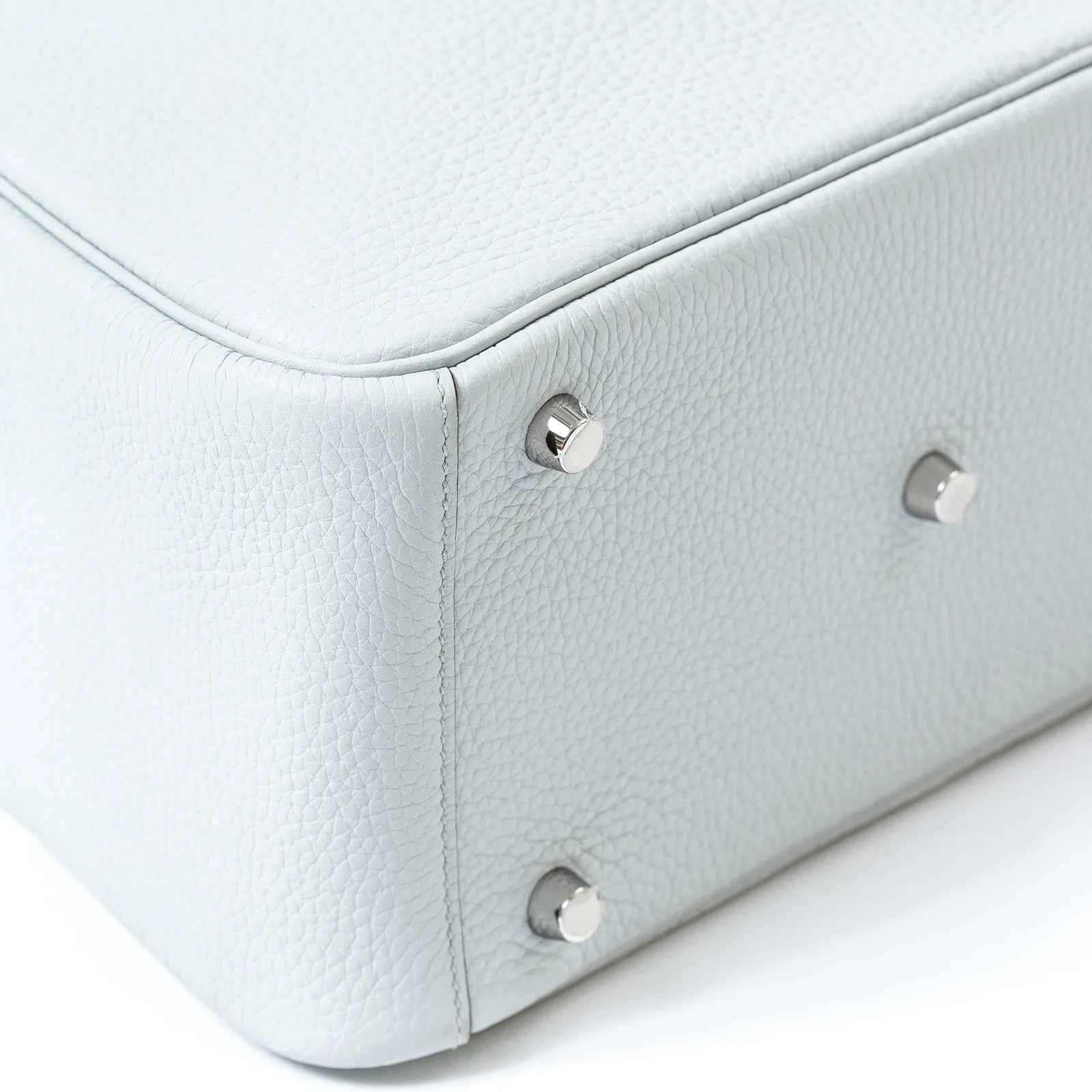 Hermès Lindy 26 Blue Pale Clemence Palladium Hardware
