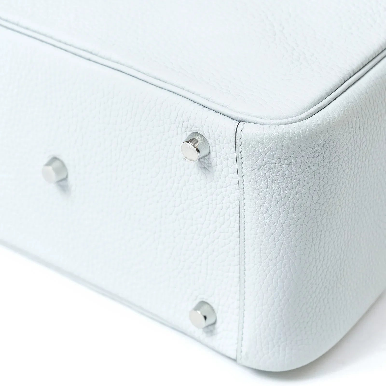 Hermès Lindy 26 Blue Pale Clemence Palladium Hardware