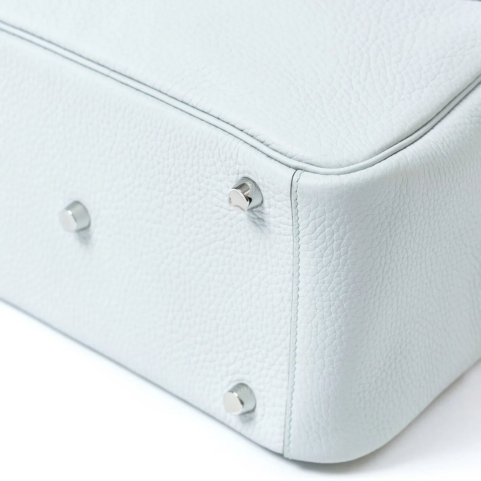 Hermès Lindy 26 Blue Pale Clemence Palladium Hardware
