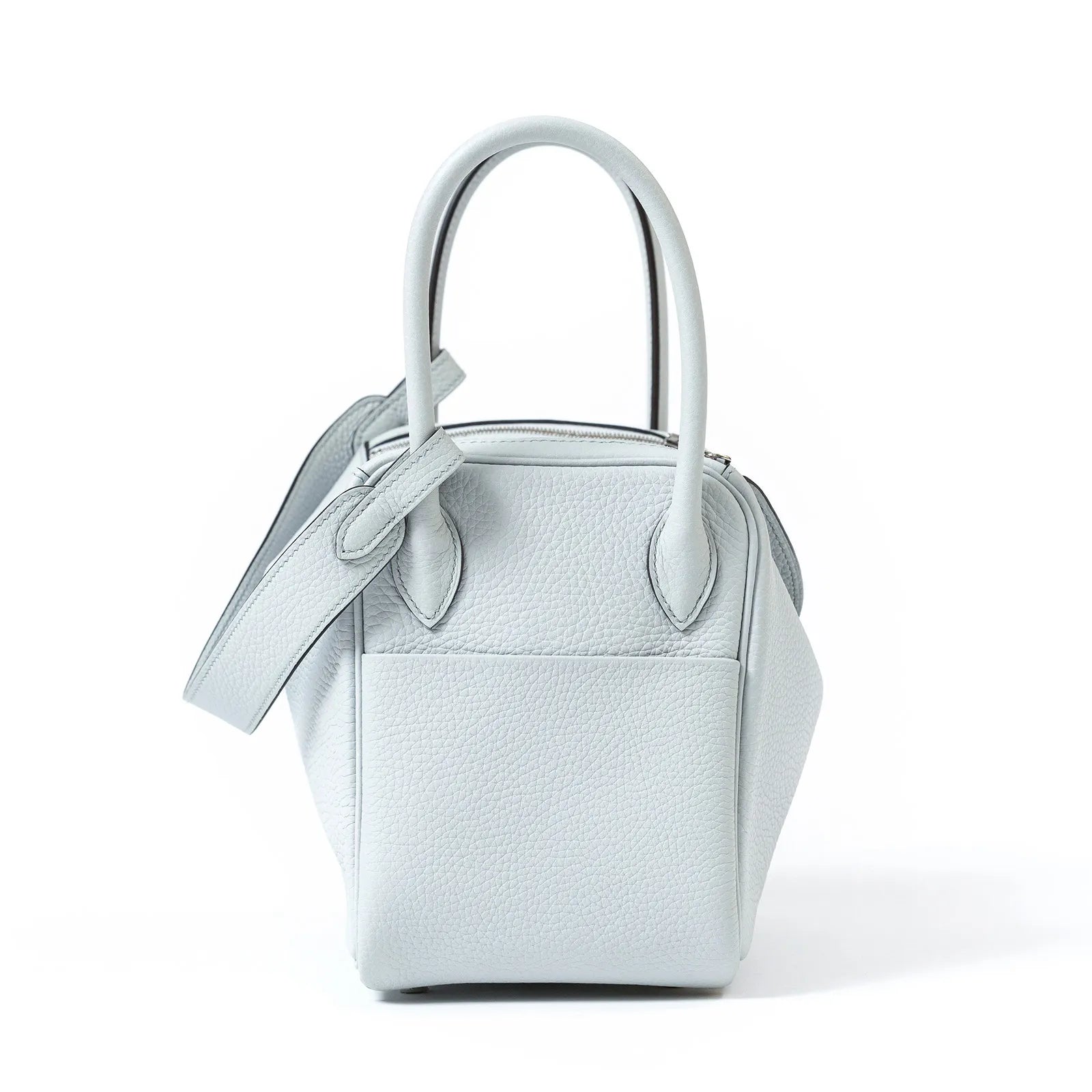 Hermès Lindy 26 Blue Pale Clemence Palladium Hardware