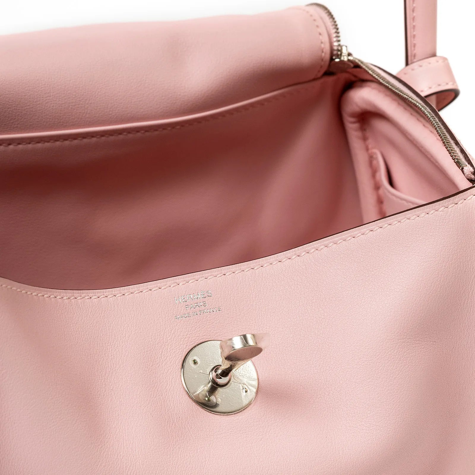 Hermès Lindy 26 Rose Sakura Swift Palladium Hardware