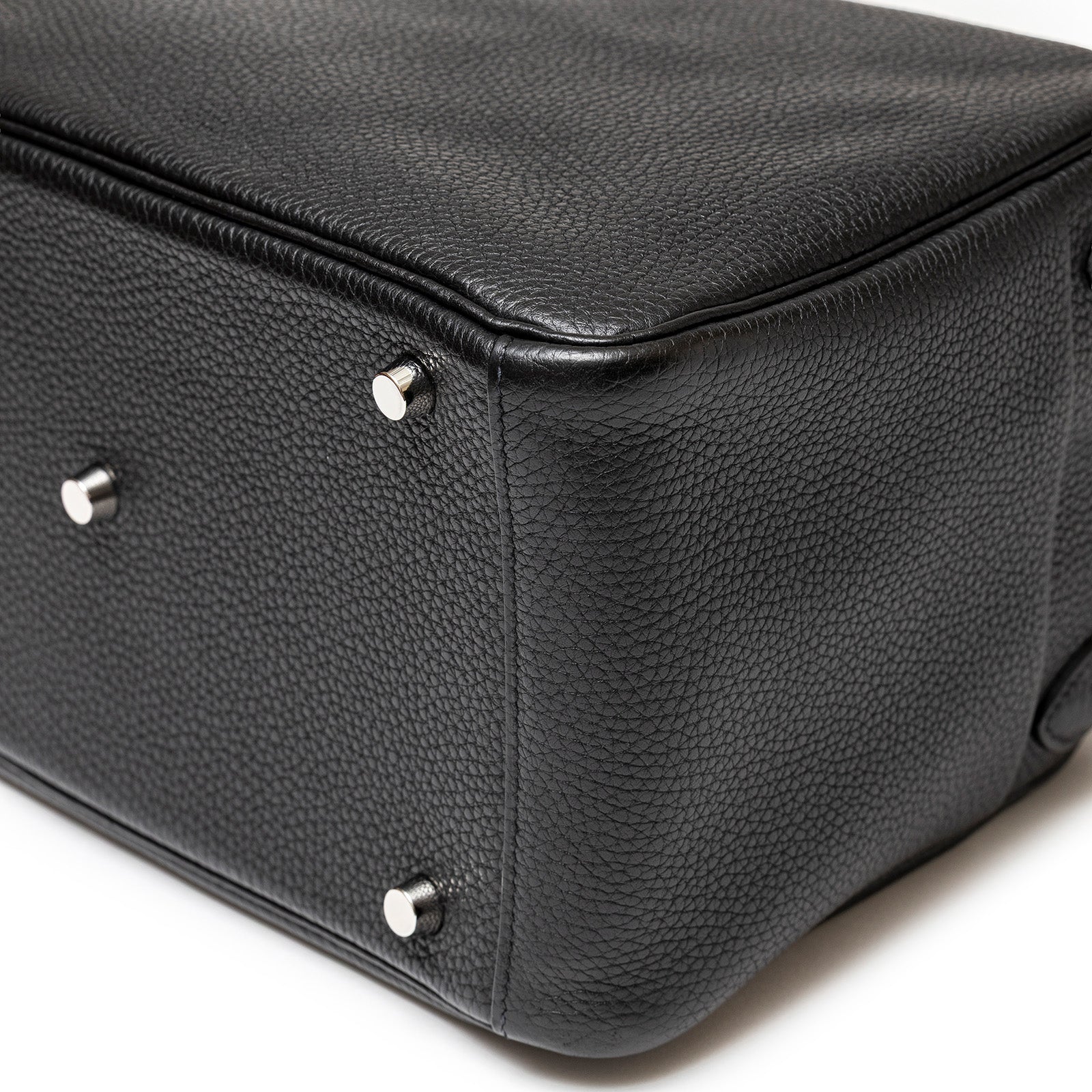 Hermès Lindy 30 Black Clemence Palladium Hardware