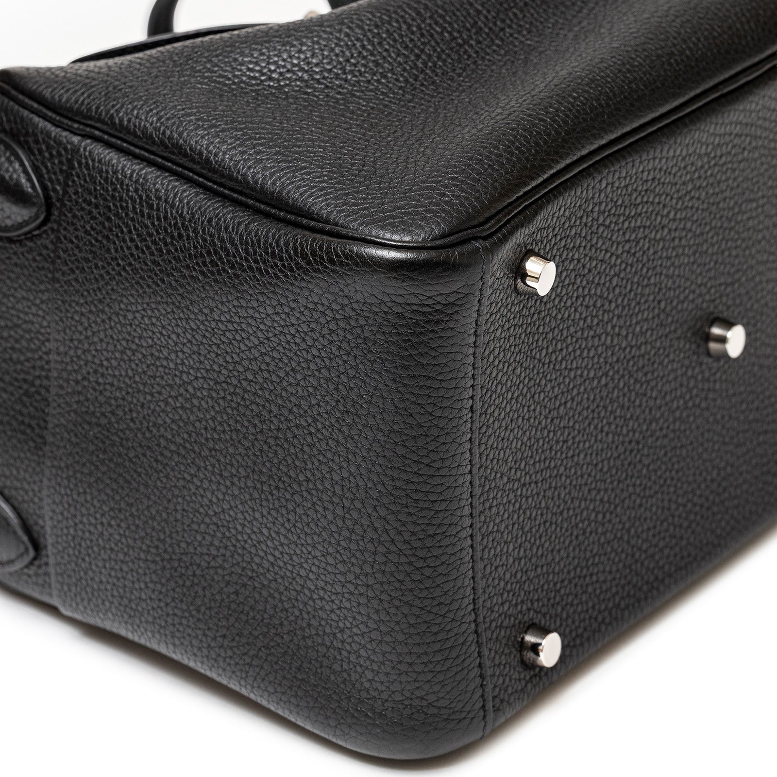Hermès Lindy 30 Black Clemence Palladium Hardware