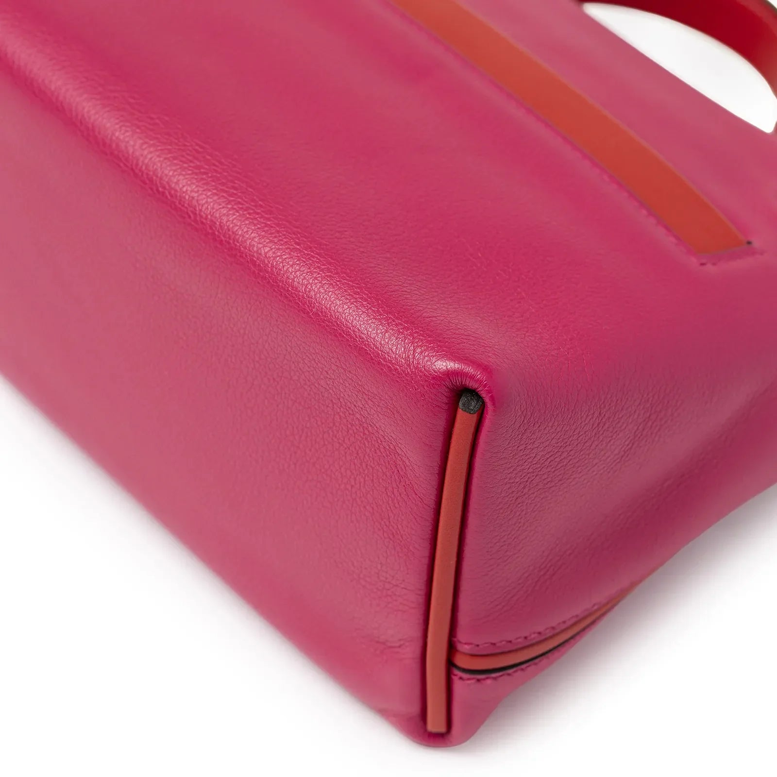 Hermès Mini 24/24 21 Rose Mexico/Rouge De Coeur Evercolor and Swift Palladium Hardware