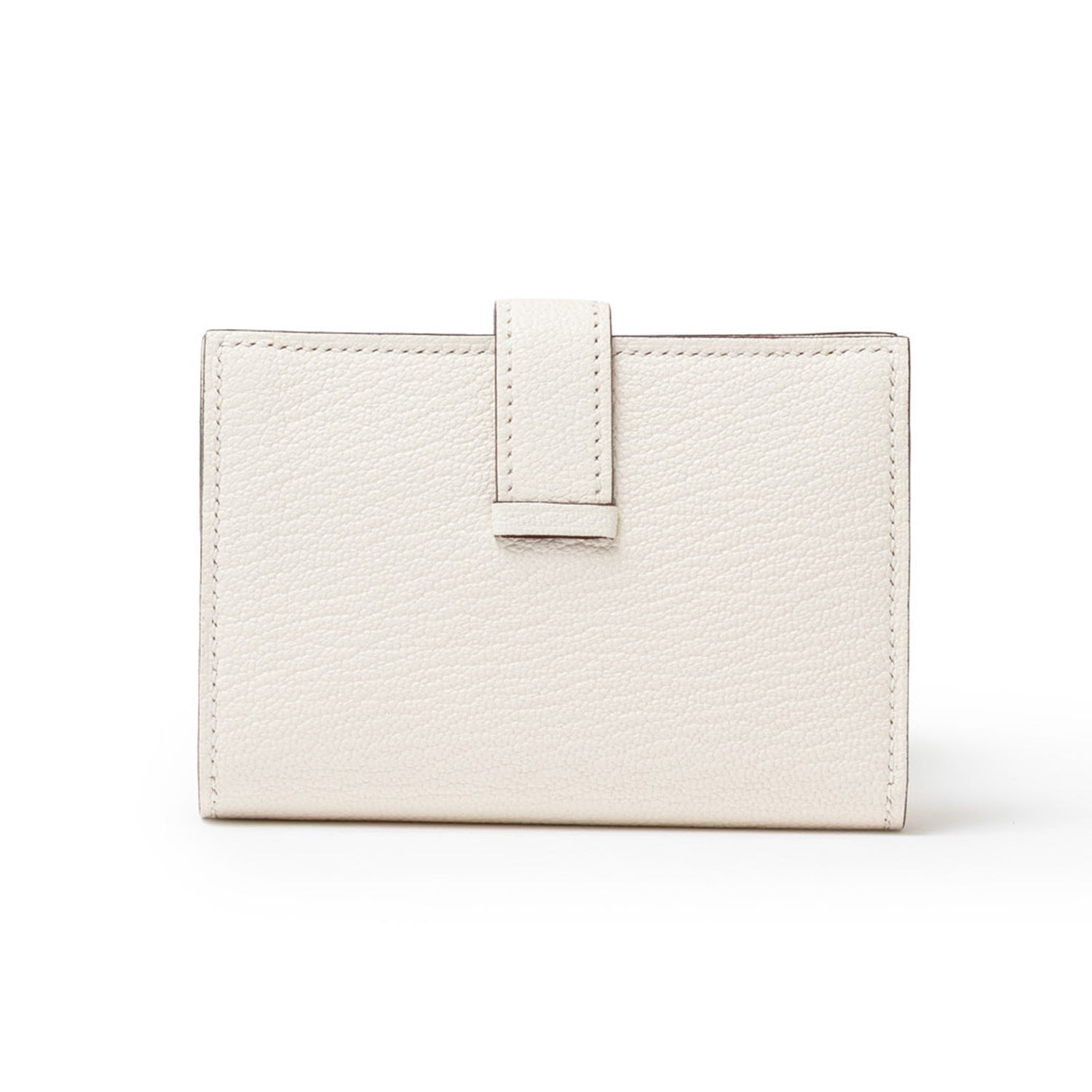 Hermès Mini Bearn Wallet Nata Chevre Mysore Gold Hardware - Back