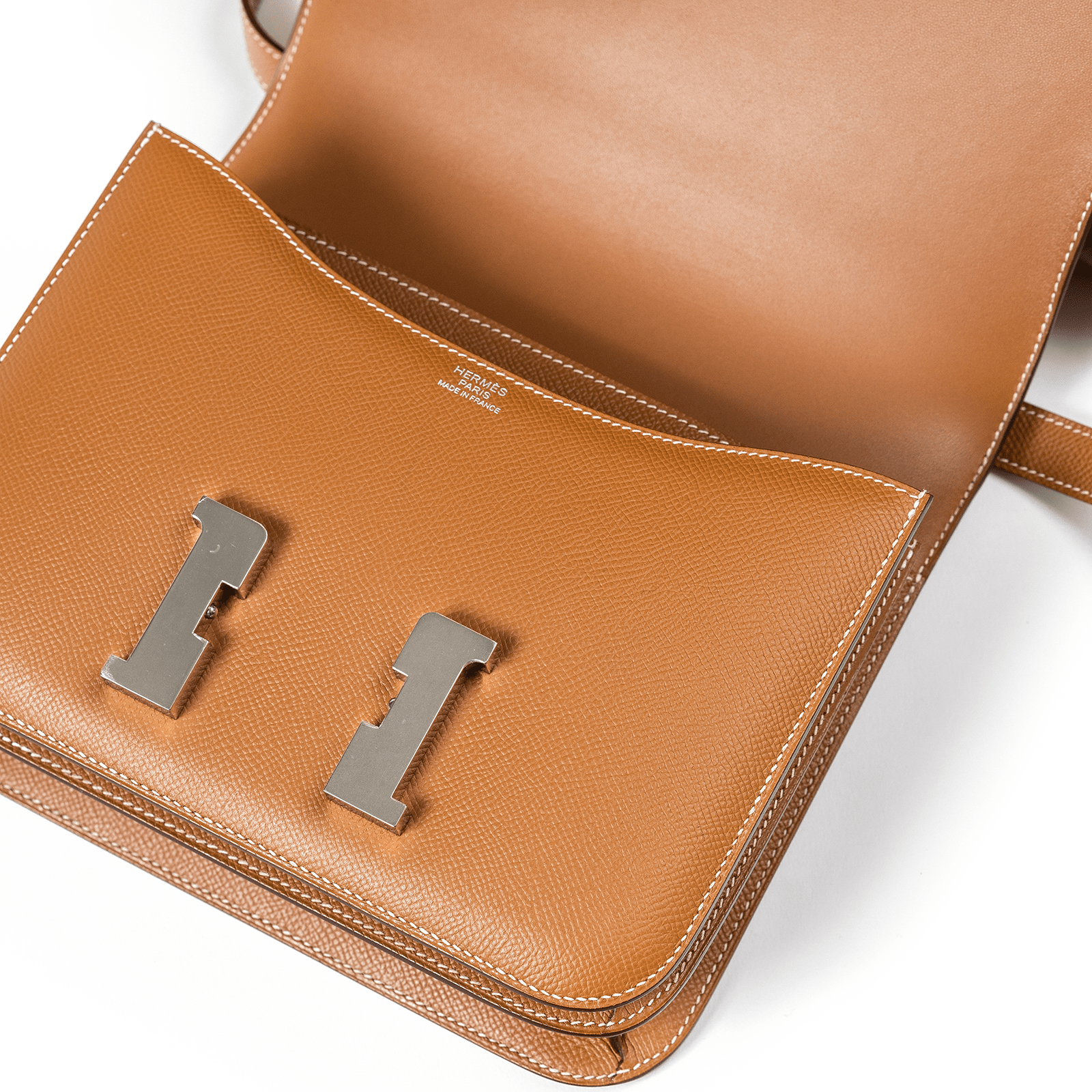 Hermès Mini Constance 18 Gold Epsom Palladium Hardware