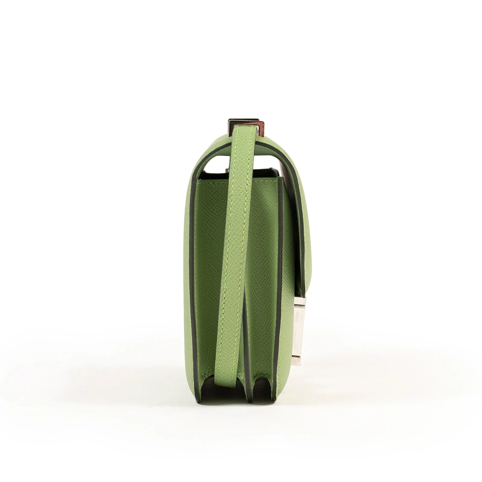 Hermès Mini Constance 18 Vert Criquet Epsom Palladium Hardware
