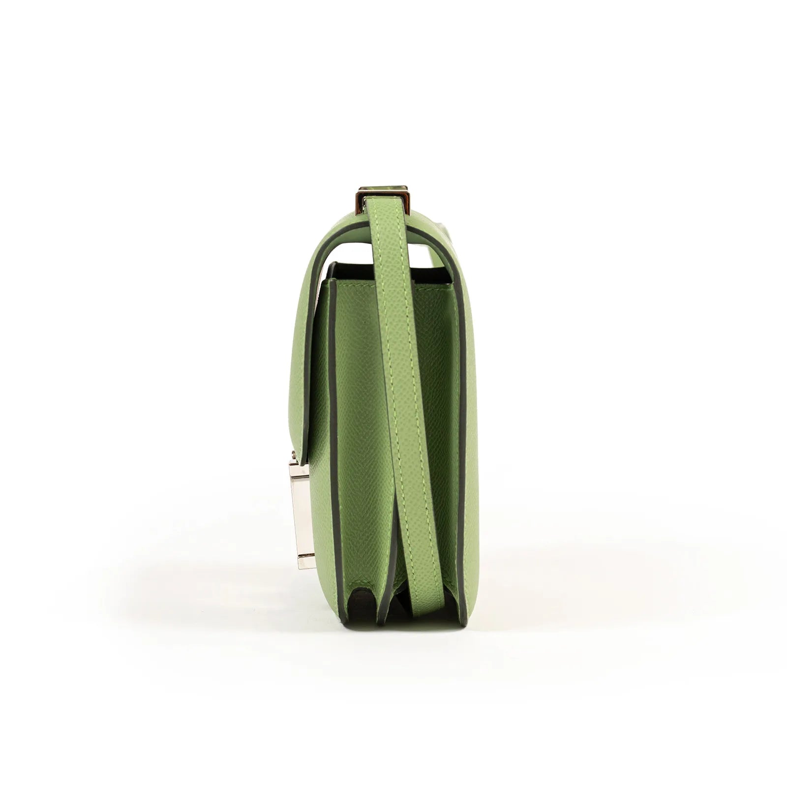 Hermès Mini Constance 18 Vert Criquet Epsom Palladium Hardware