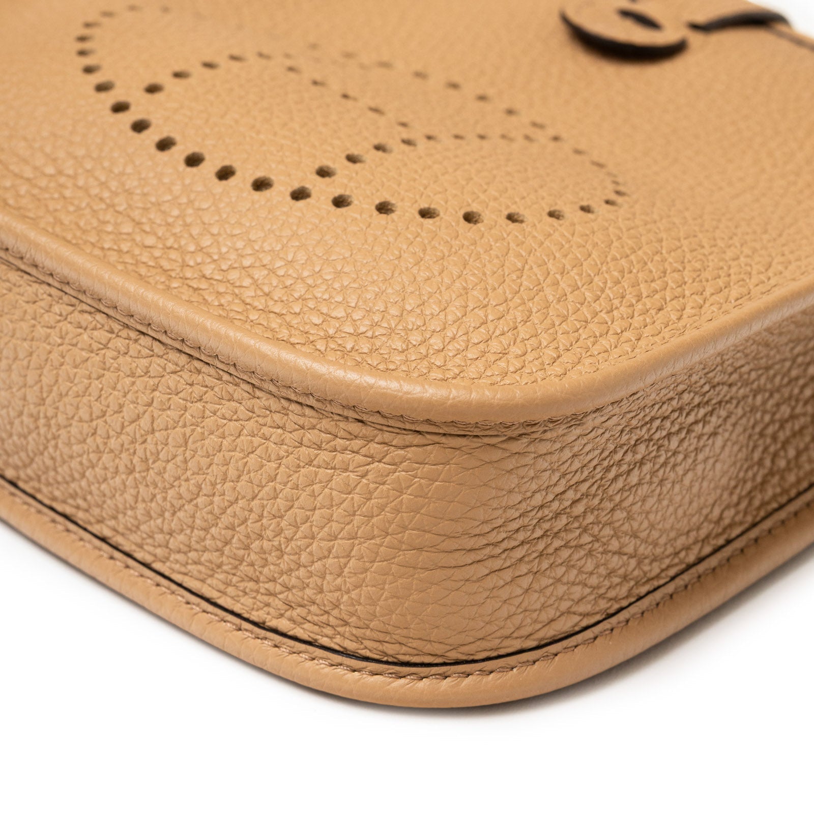 Hermès Mini Evelyne Chai Clemence Gold Hardware