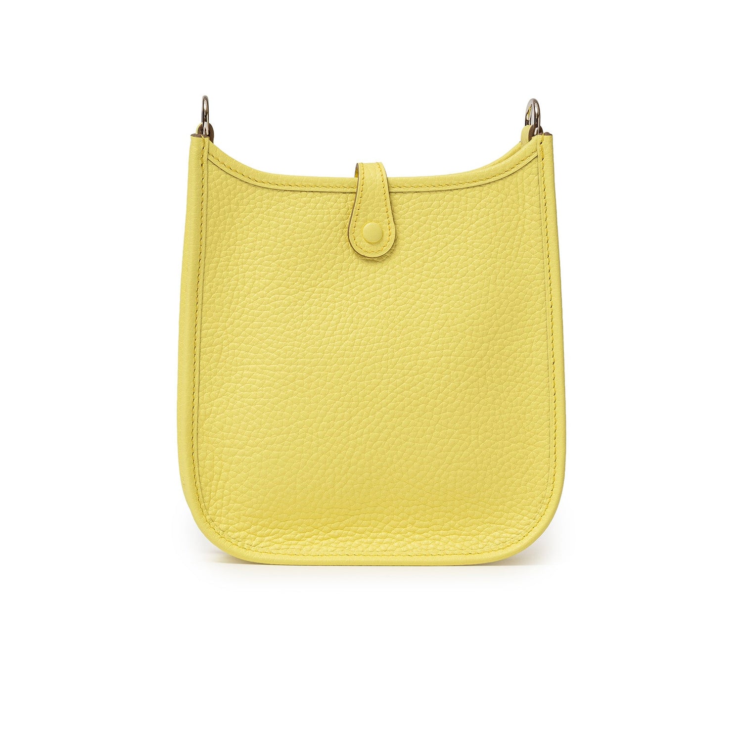 Hermès Mini Evelyne Limoncello Clemence Palladium Hardware