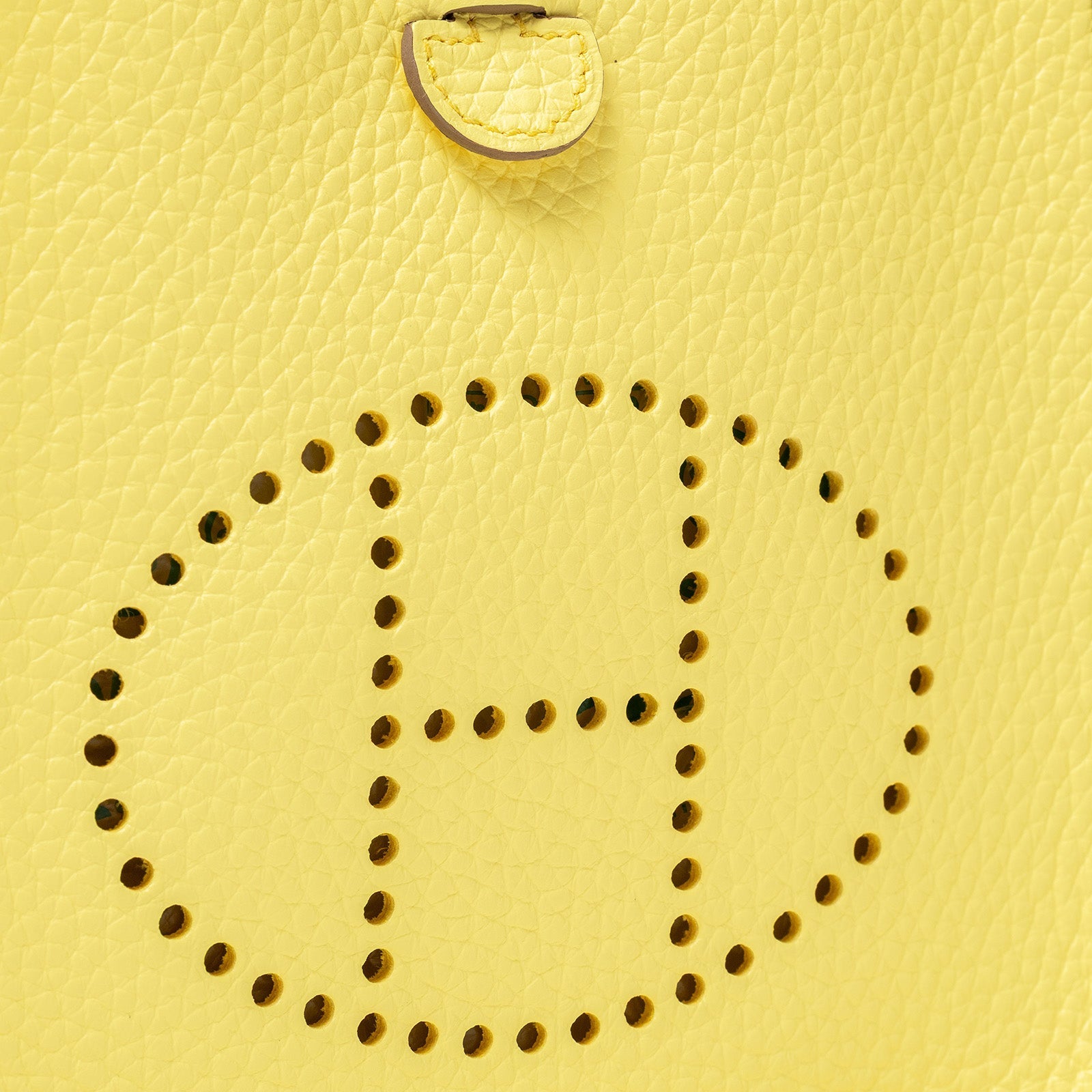 Hermès Mini Evelyne Limoncello Clemence Palladium Hardware